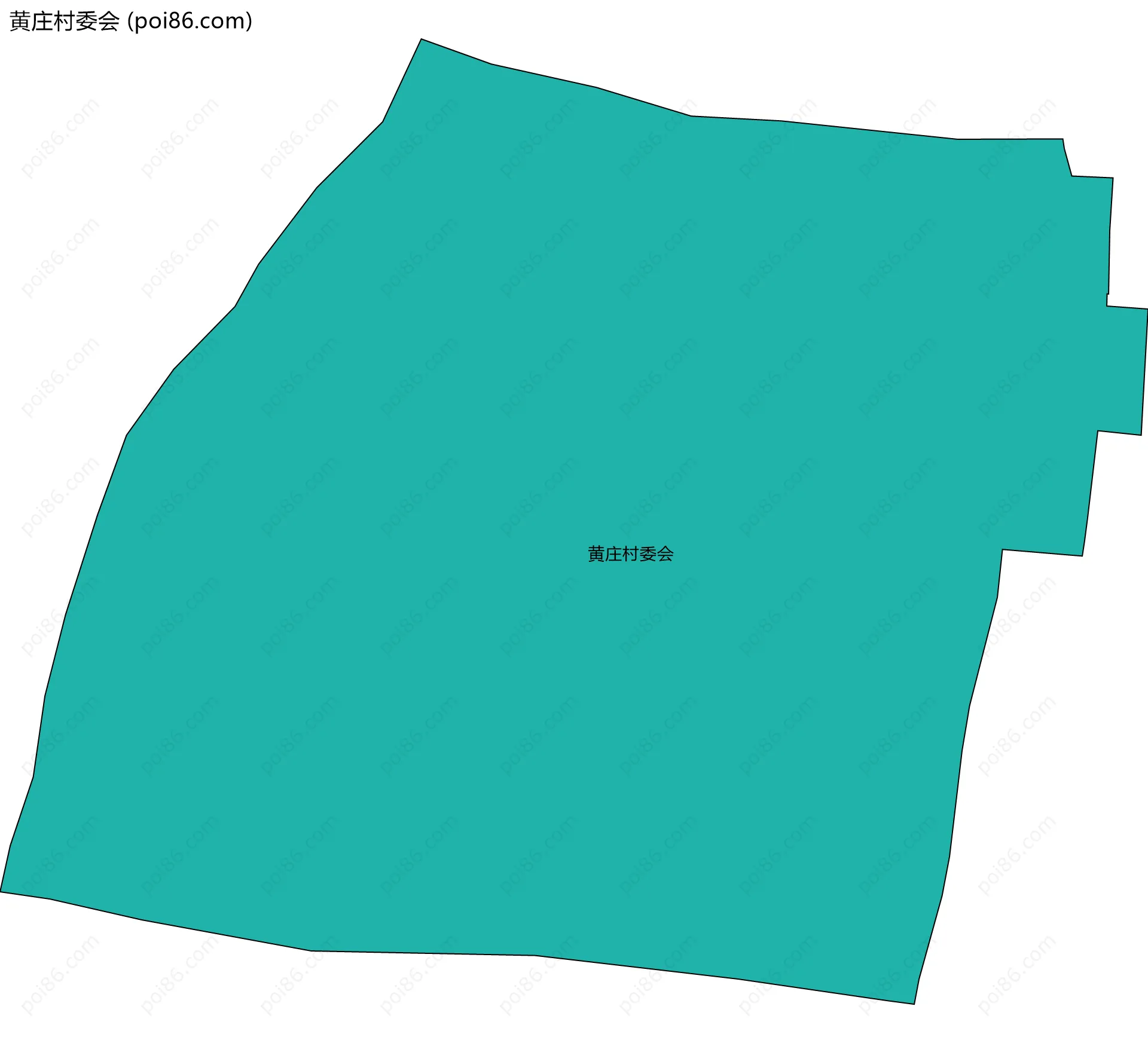 黄庄村委会边界地图
