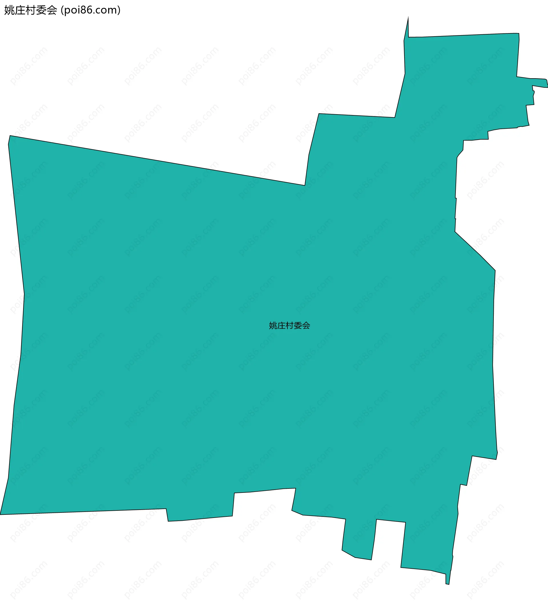 姚庄村委会边界地图