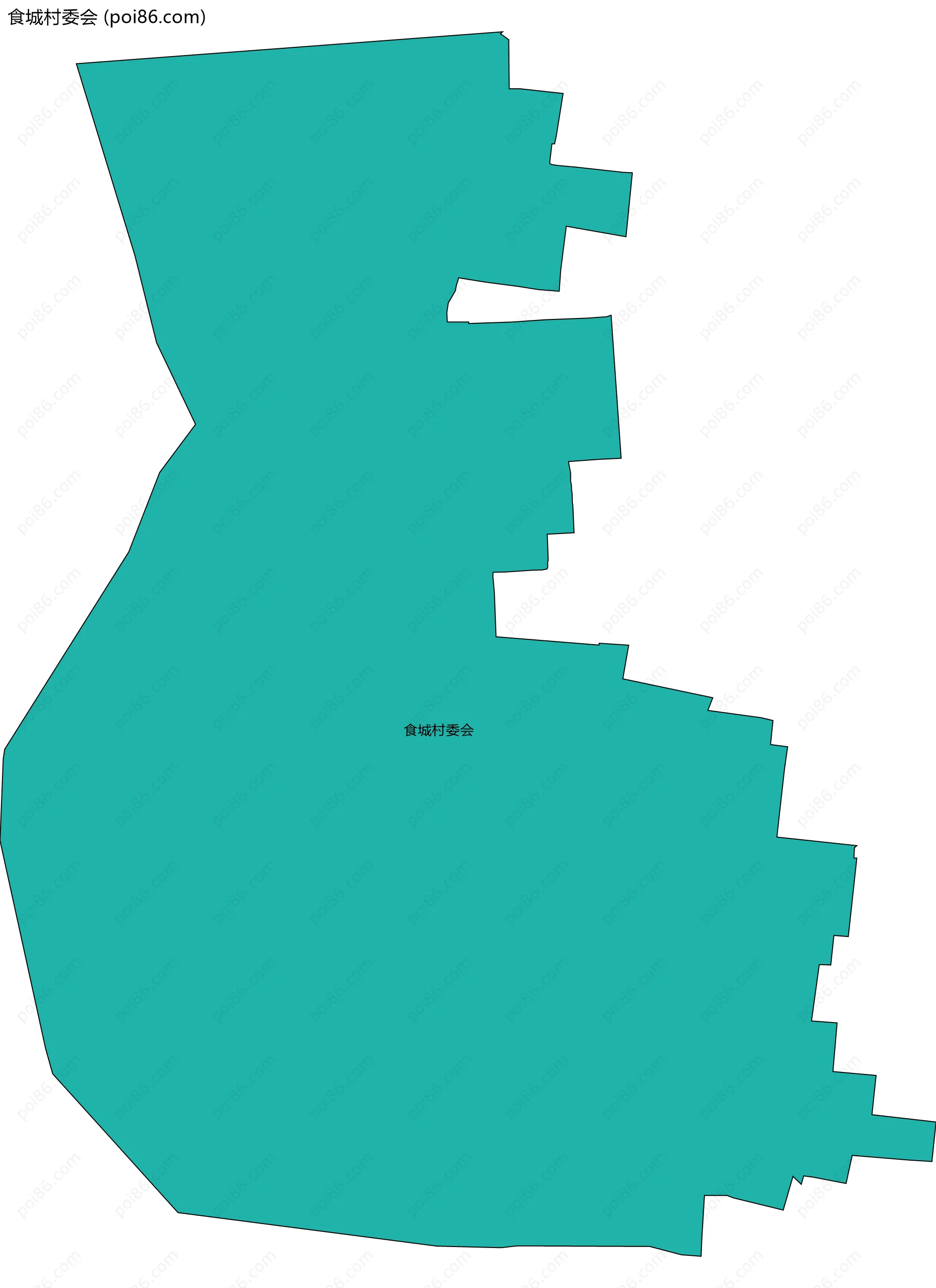 食城村委会边界地图
