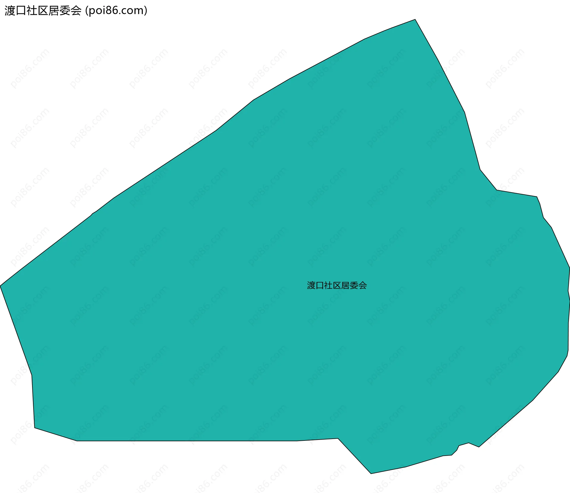 渡口社区居委会边界地图
