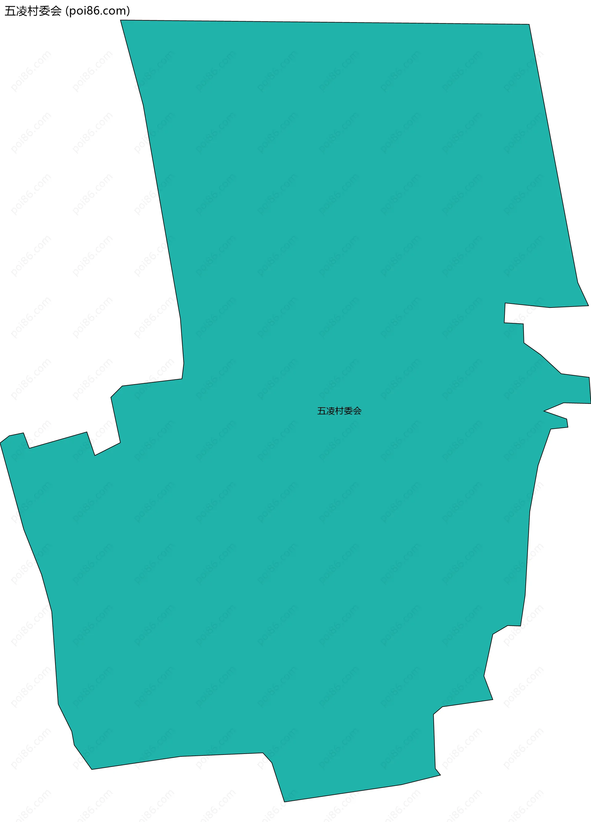 五凌村委会边界地图