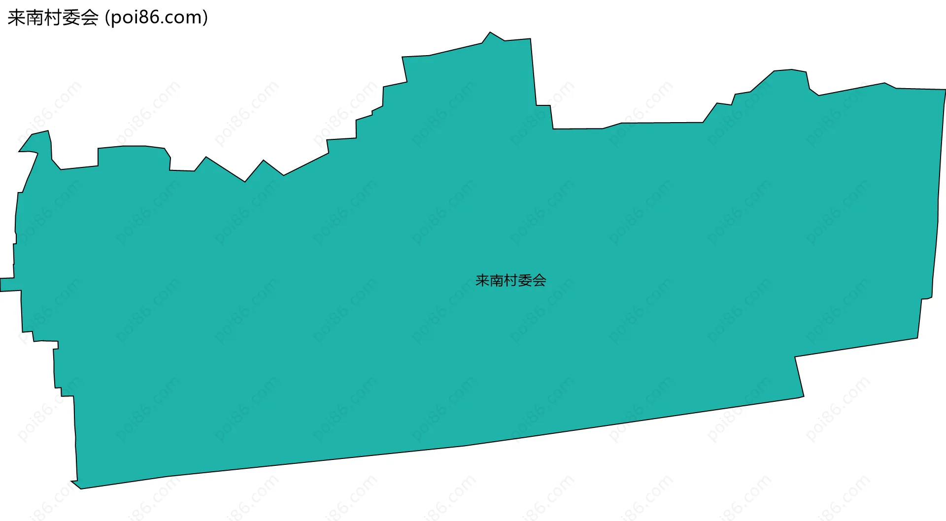 来南村委会边界地图