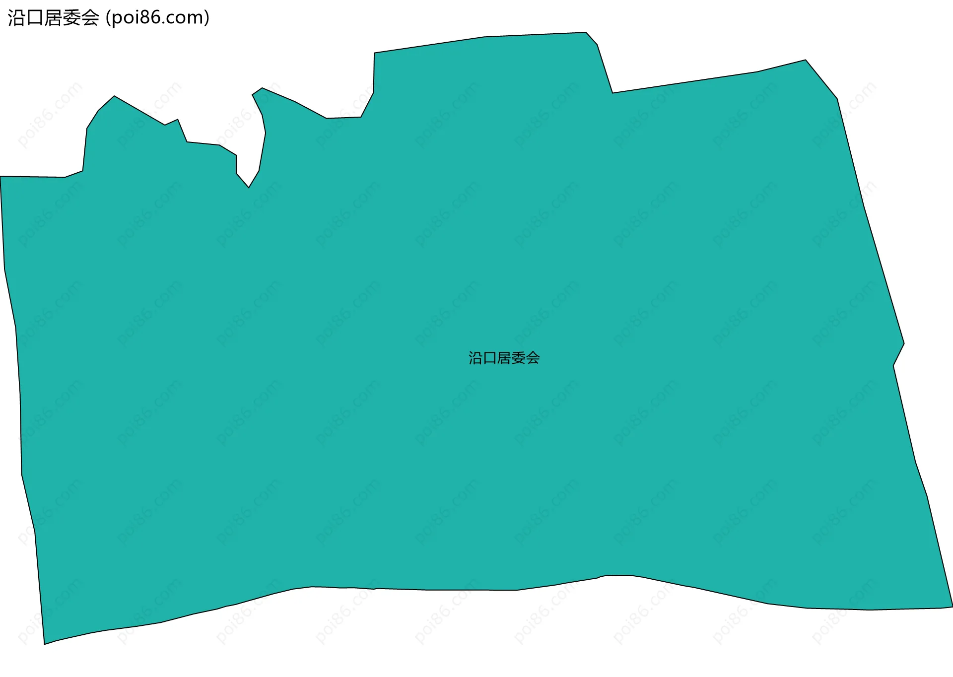 沿口居委会边界地图