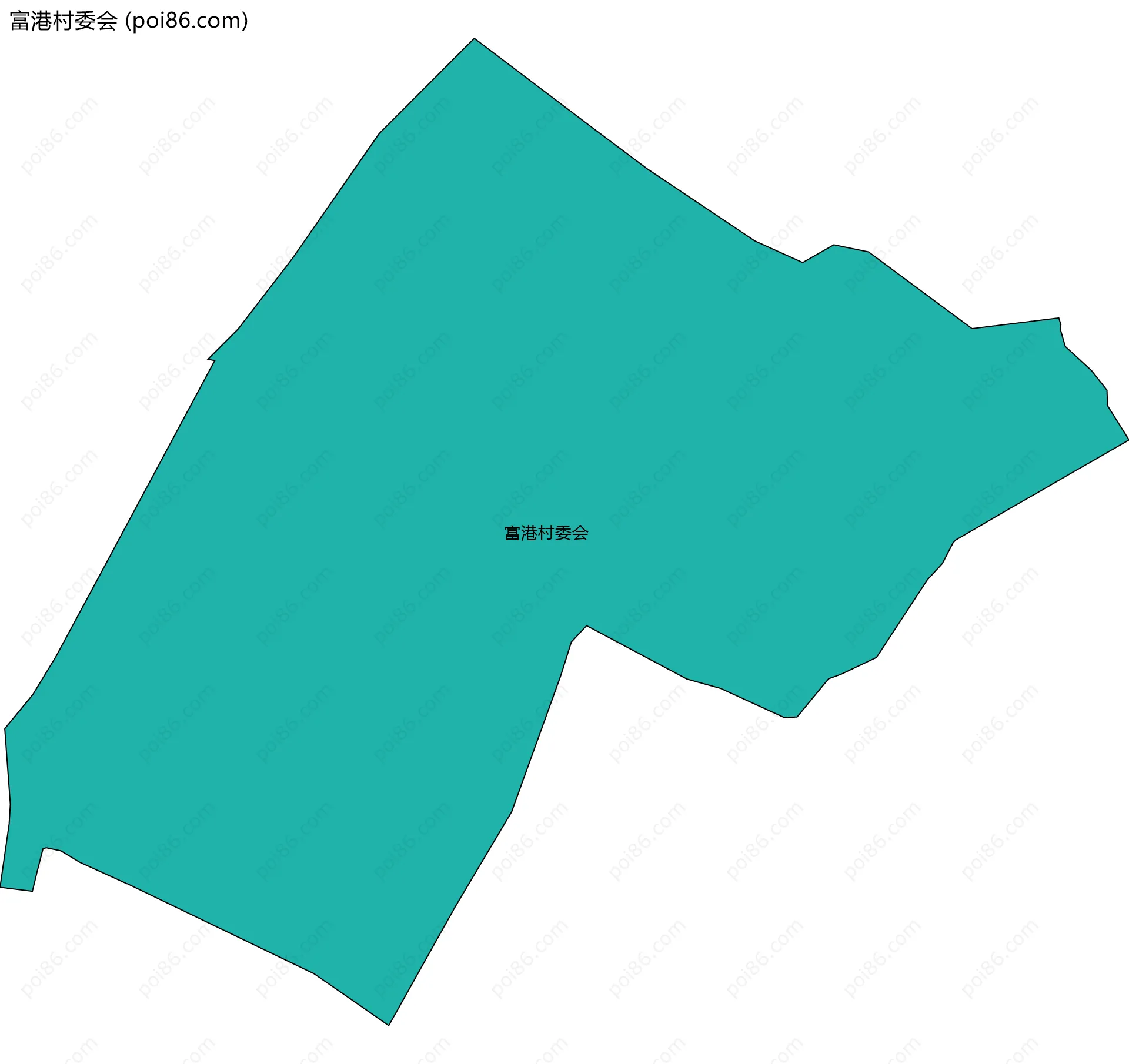 富港村委会边界地图