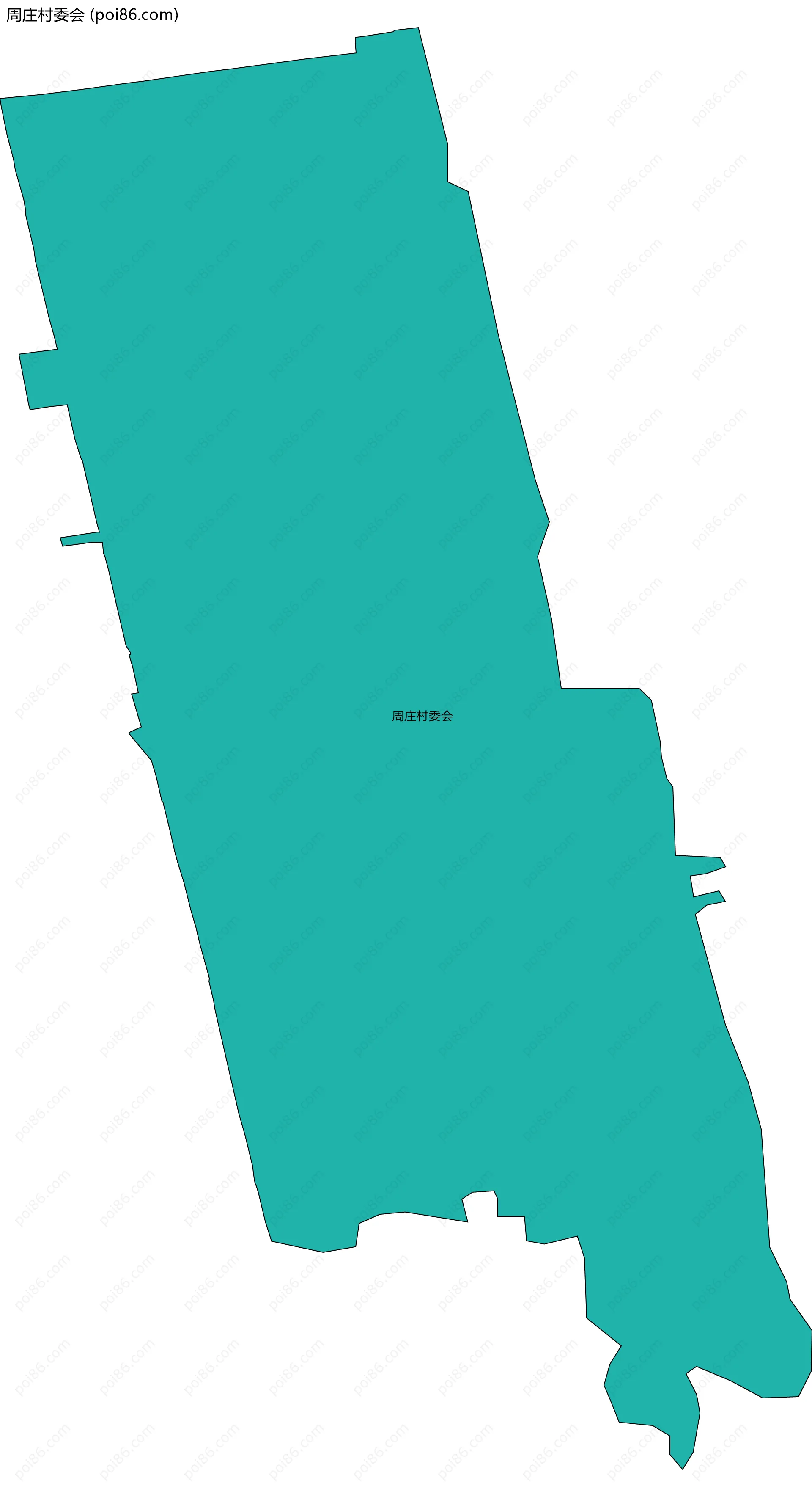 周庄村委会边界地图