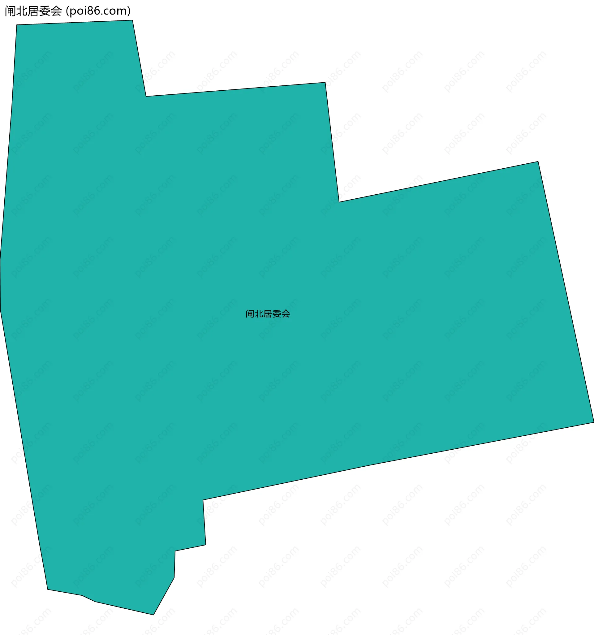 闸北居委会边界地图