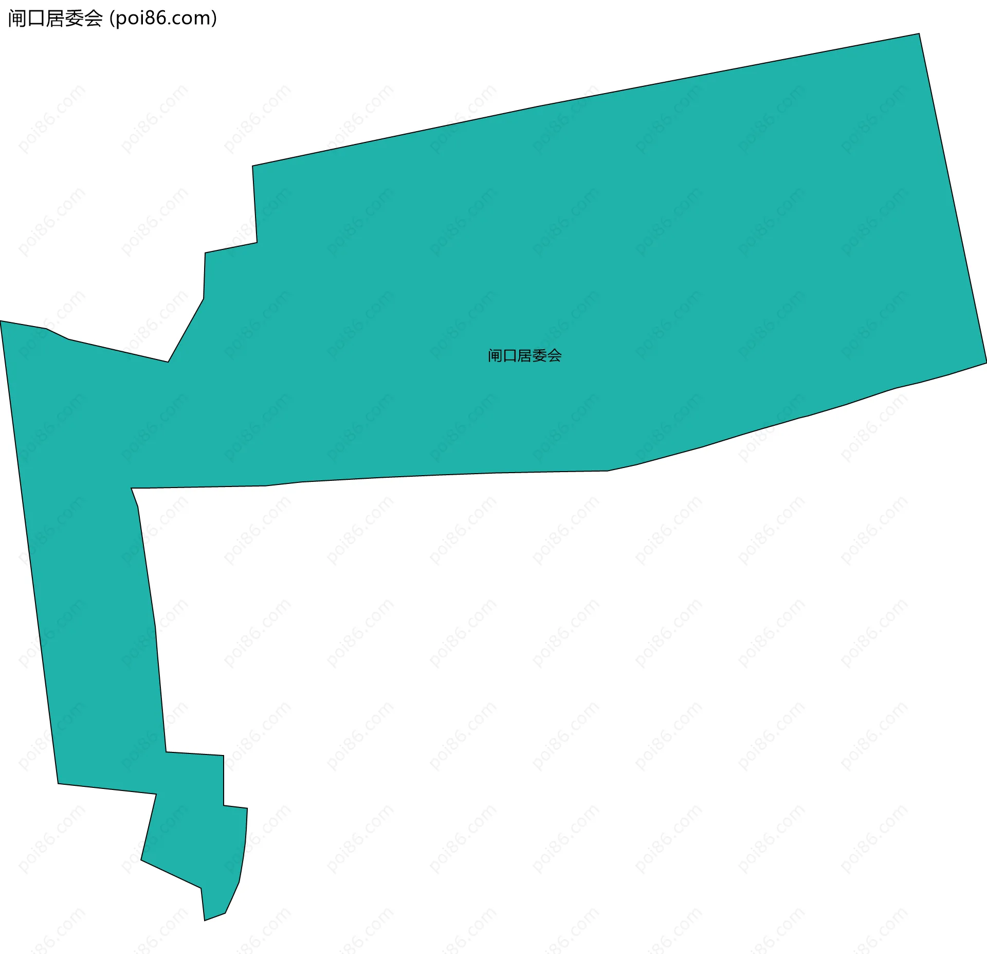 闸口居委会边界地图