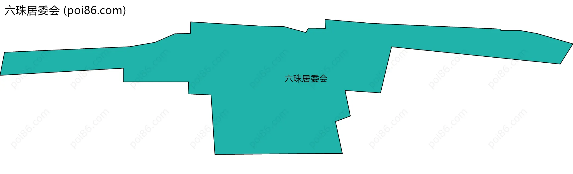 六珠居委会边界地图