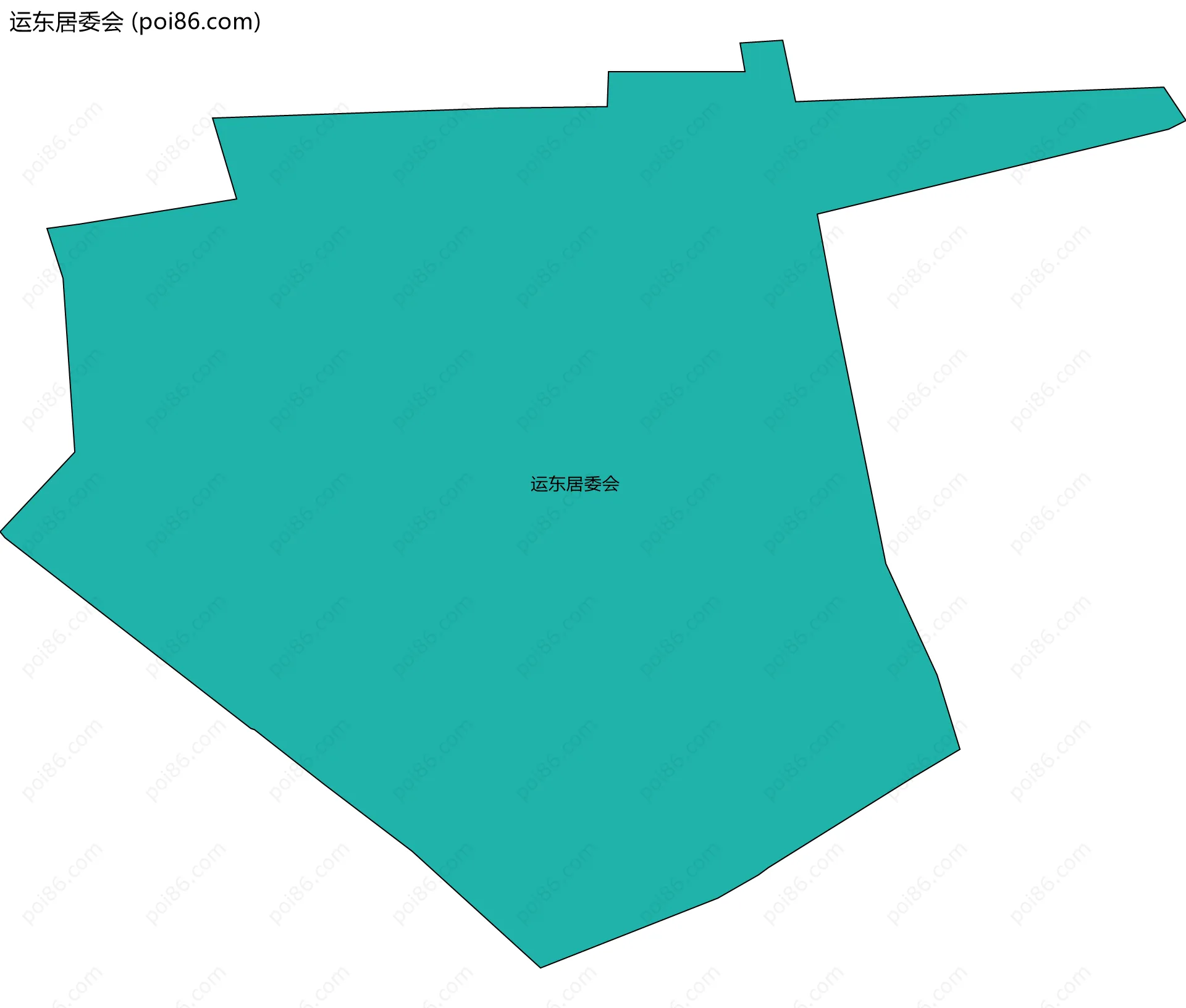 运东居委会边界地图