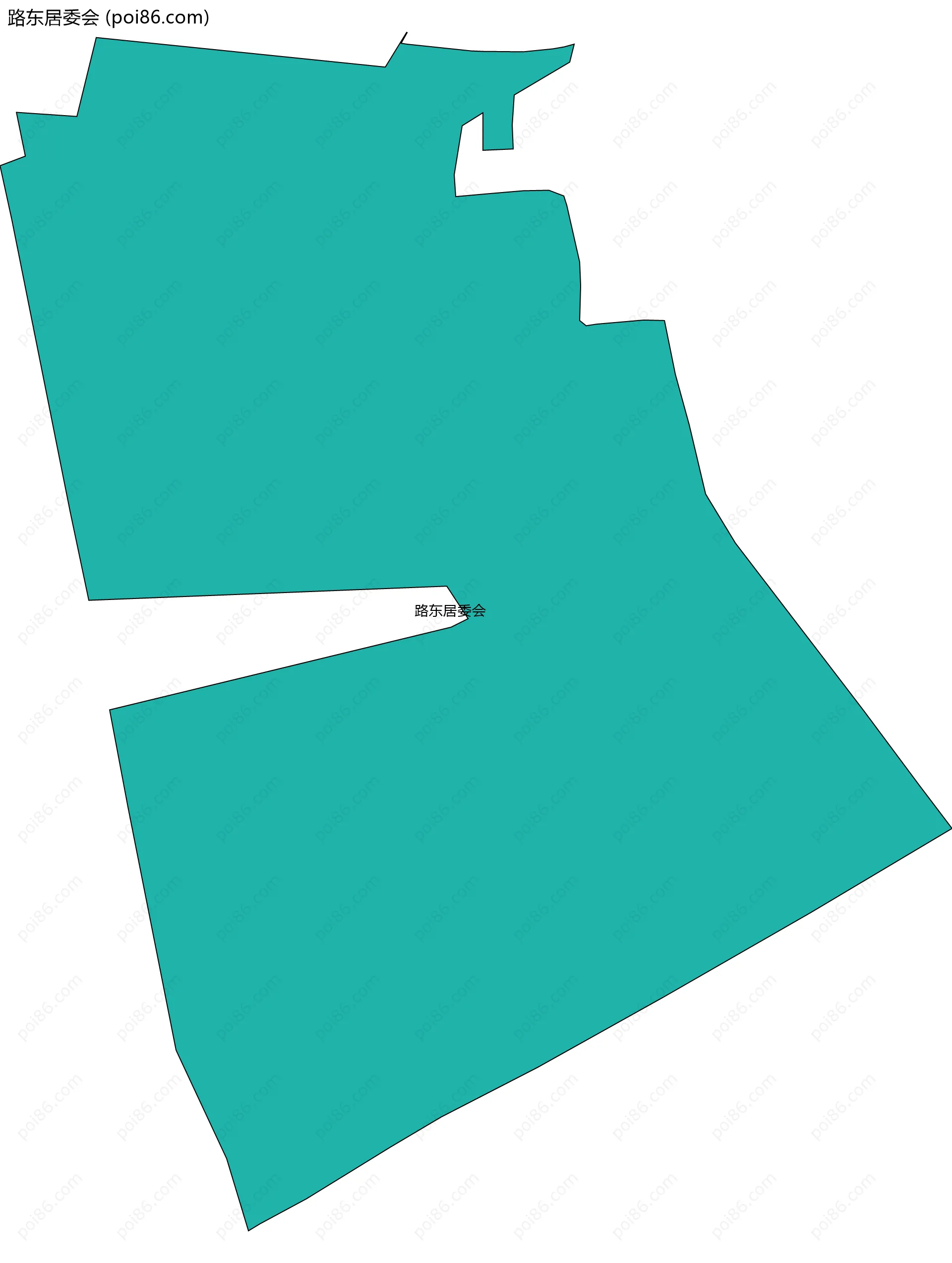 路东居委会边界地图