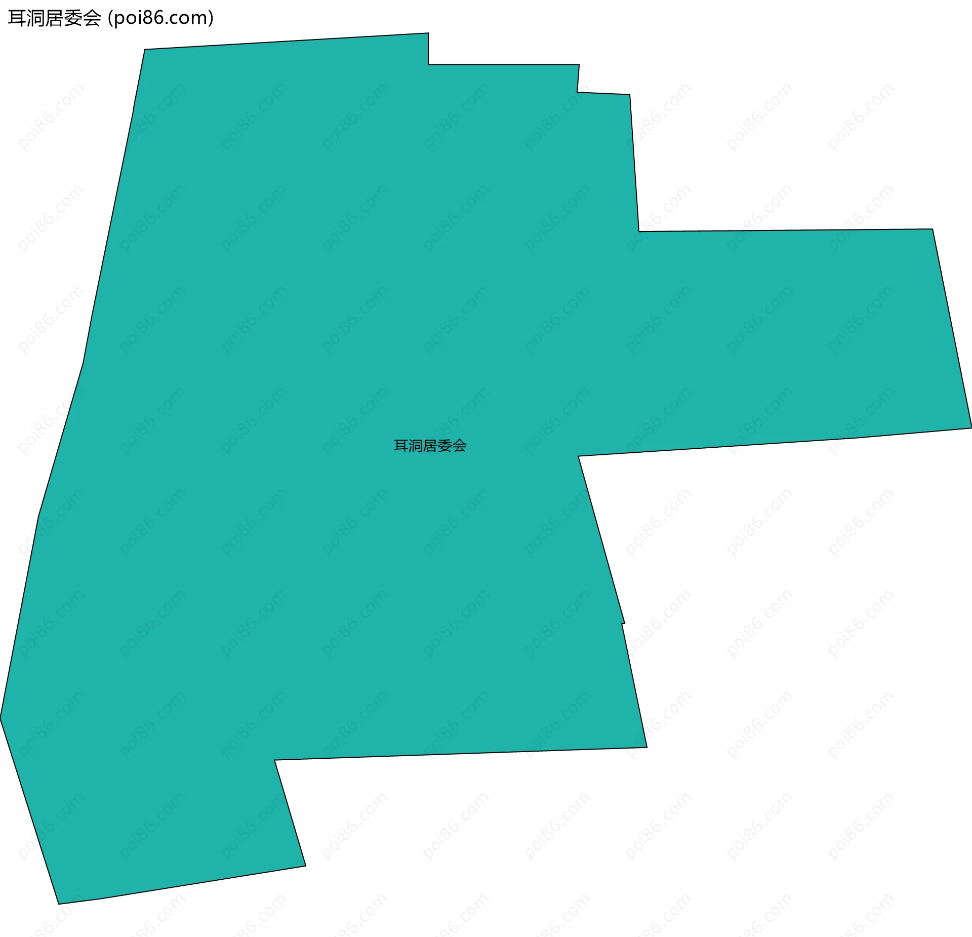 耳洞居委会边界地图