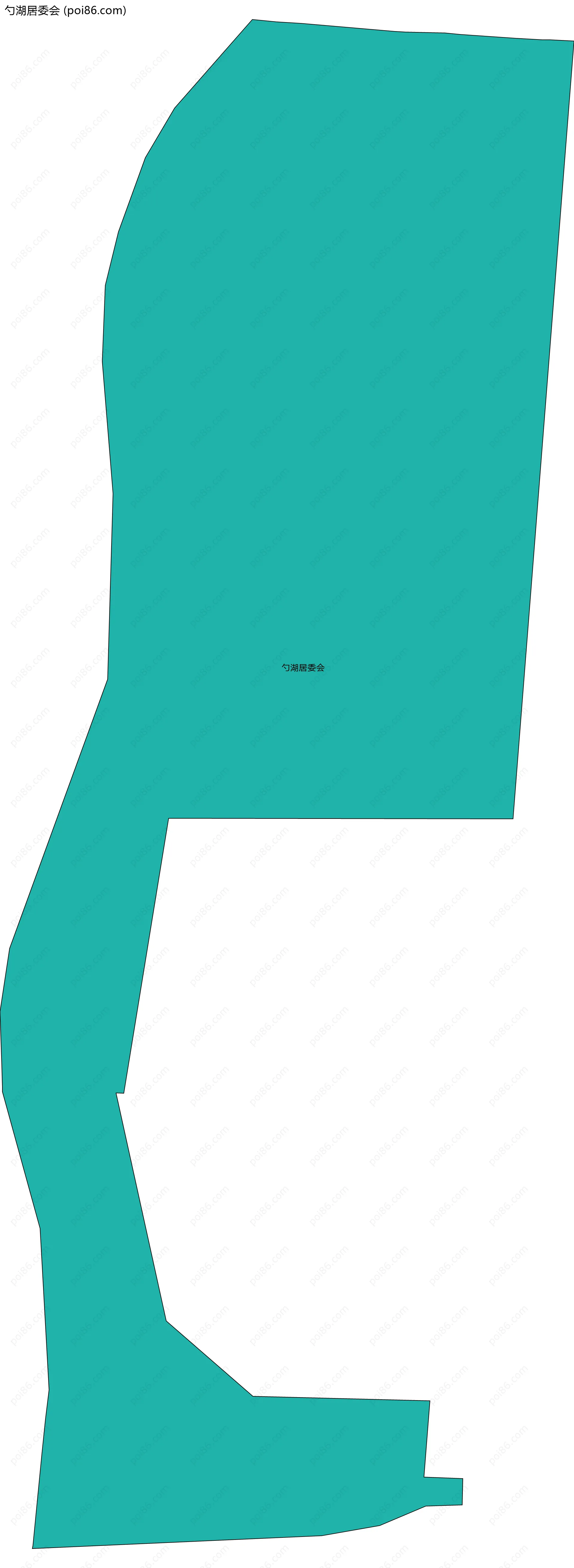 勺湖居委会边界地图