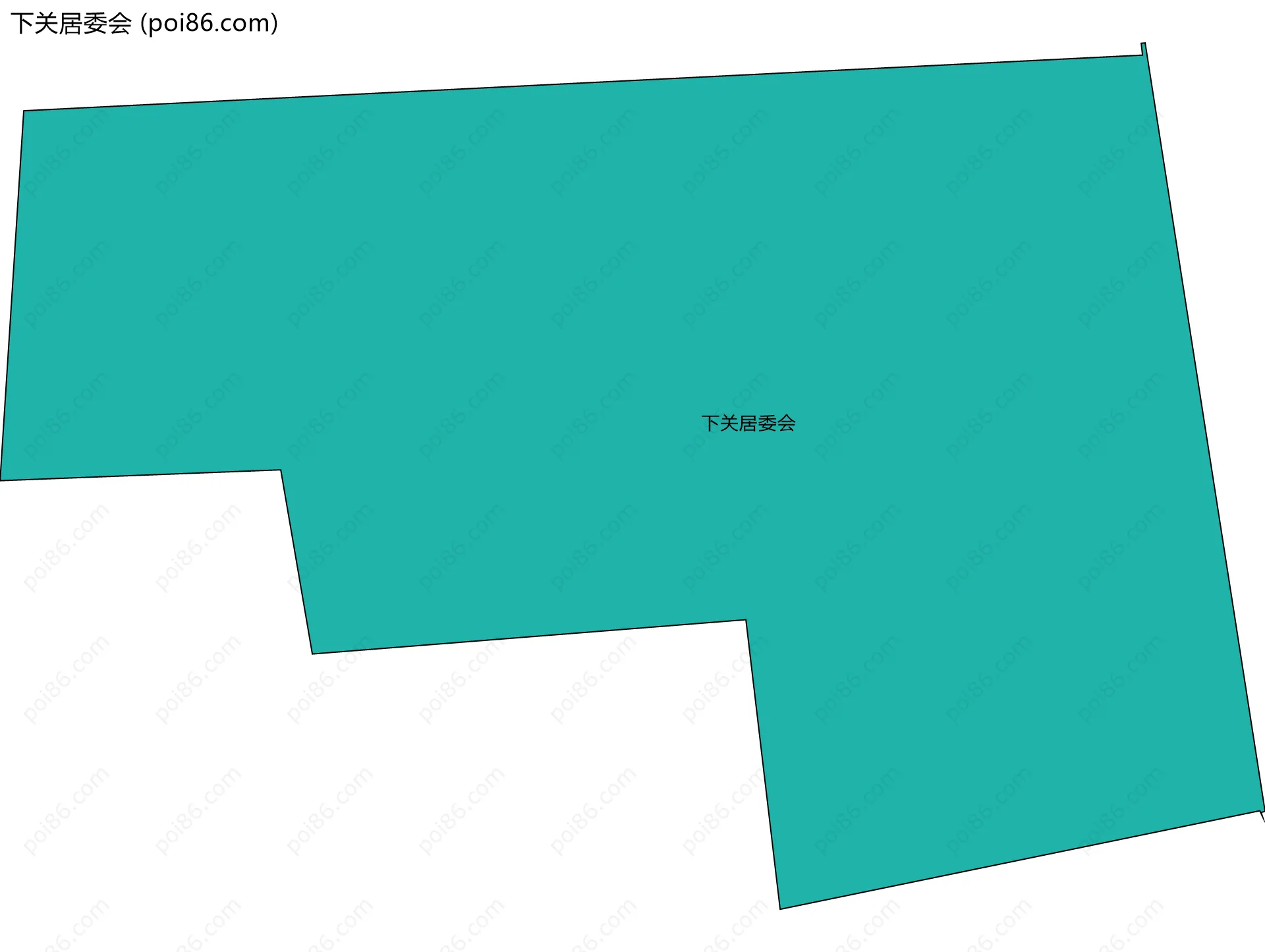 下关居委会边界地图