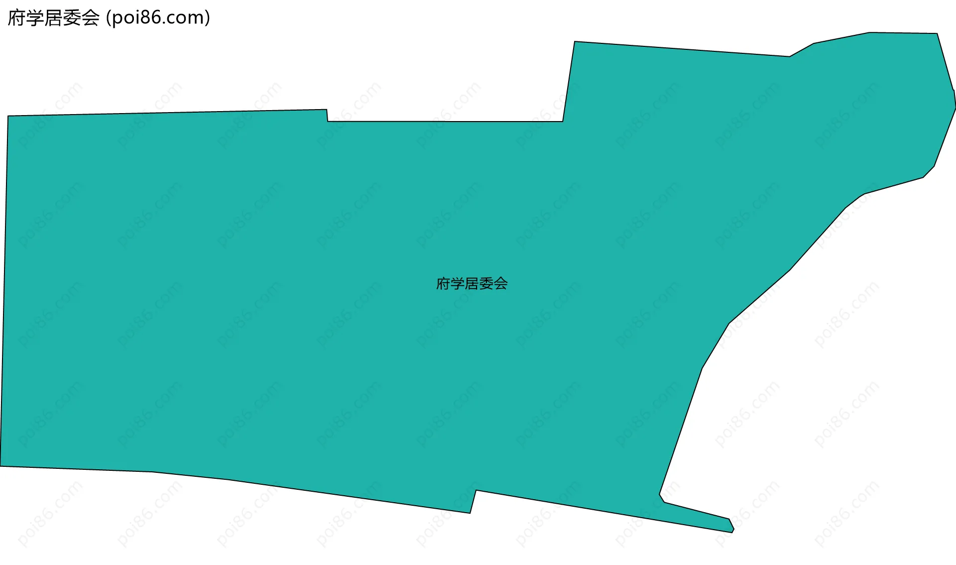 府学居委会边界地图