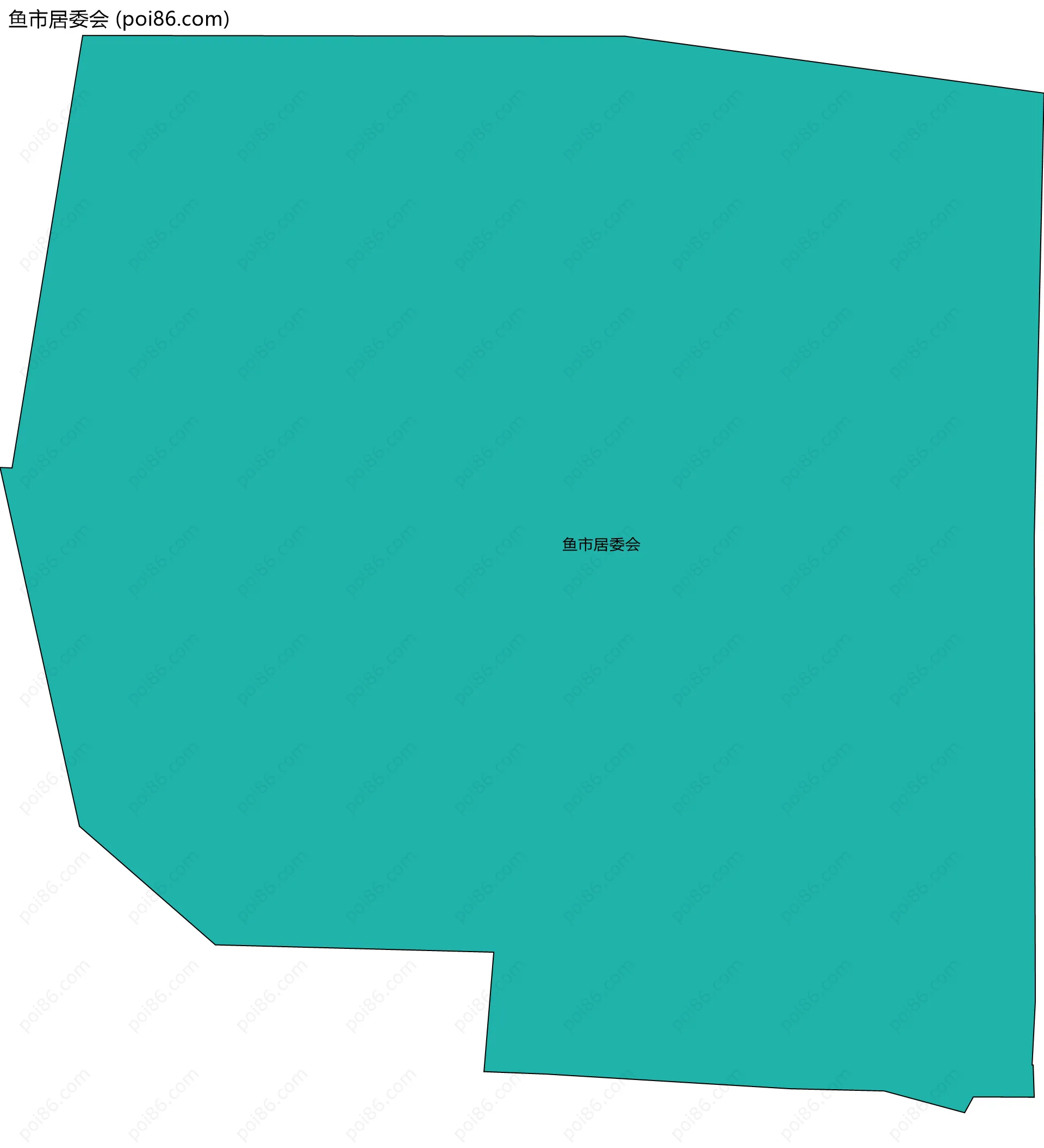 鱼市居委会边界地图