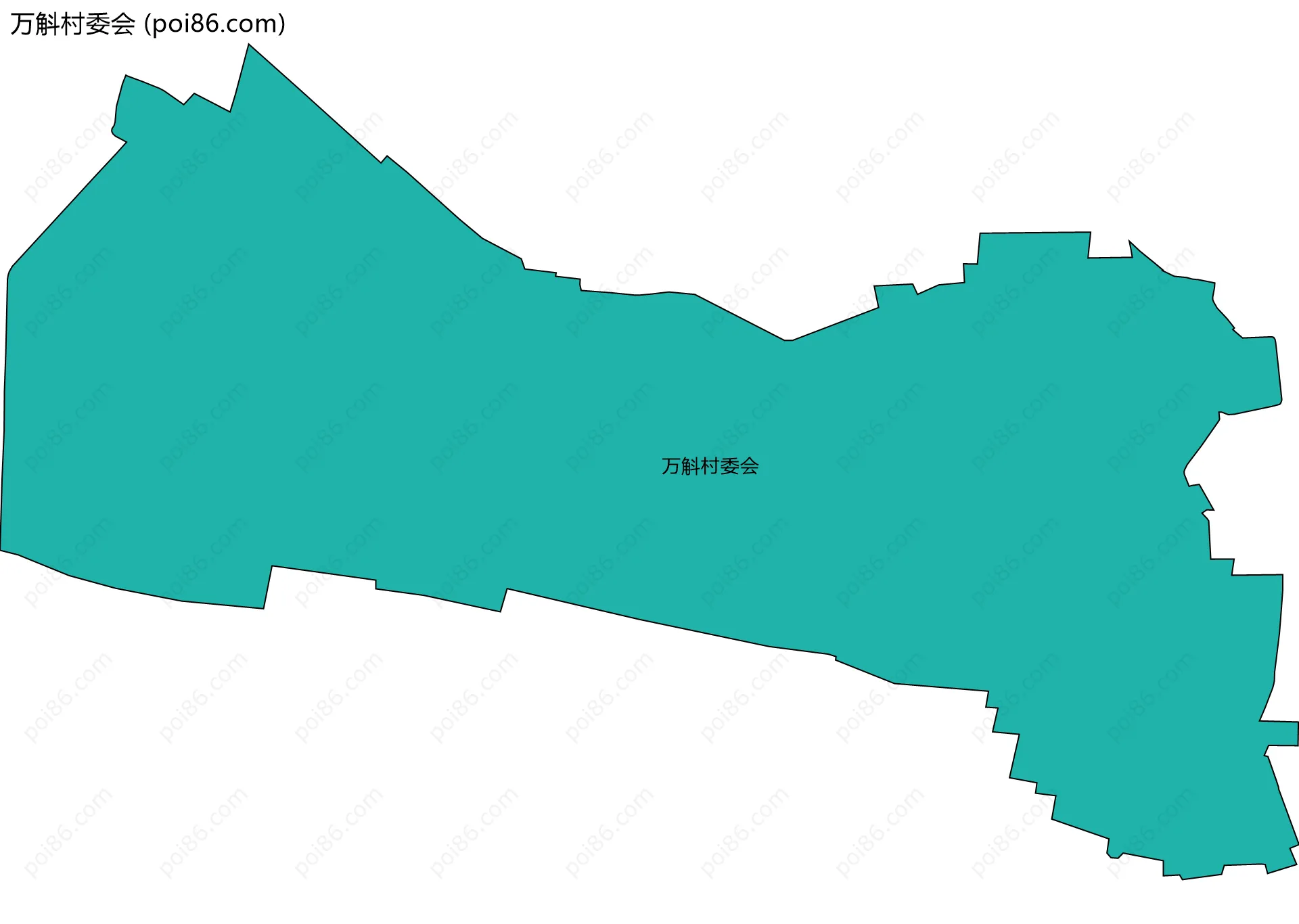 万斛村委会边界地图