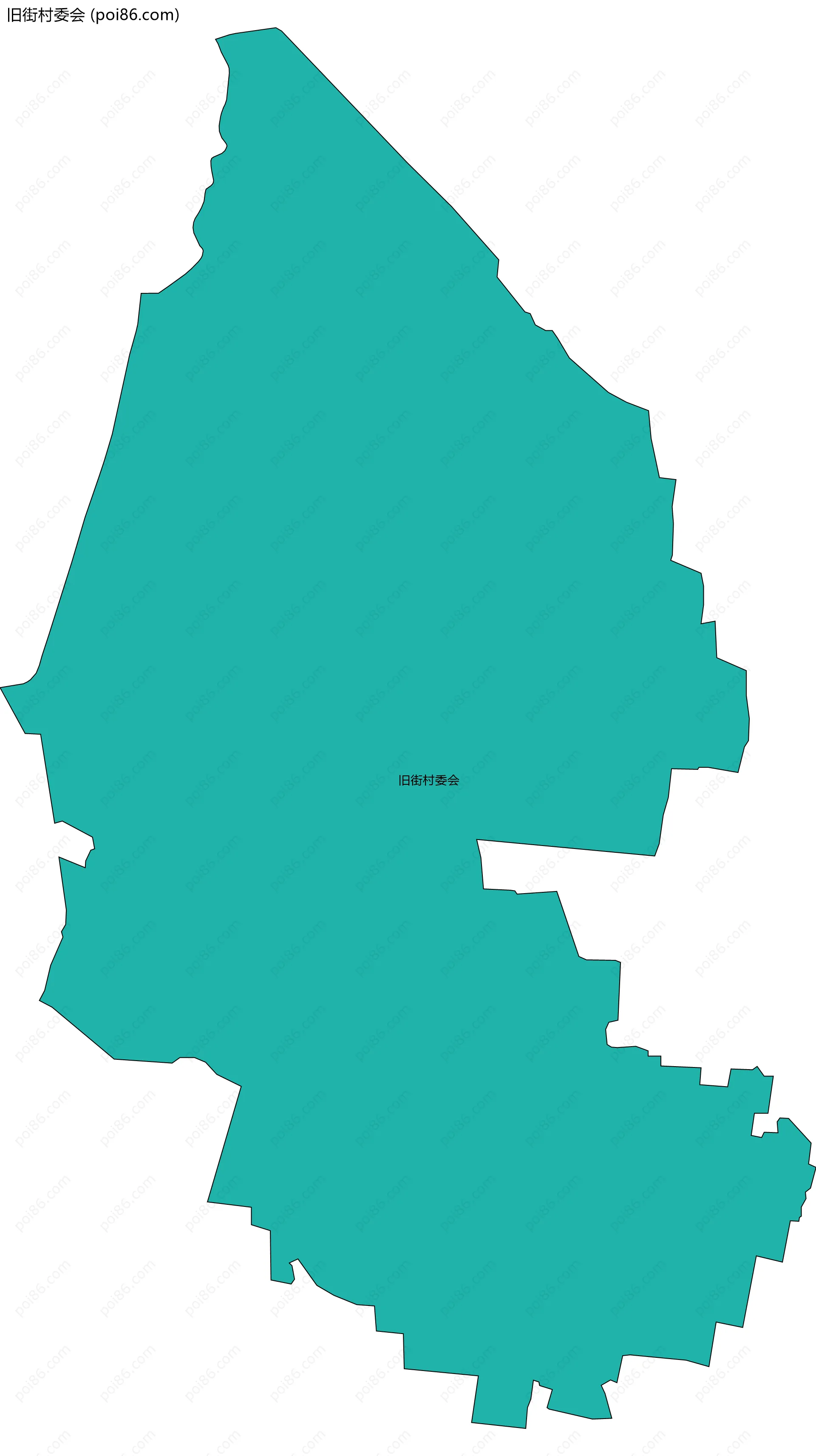 旧街村委会边界地图