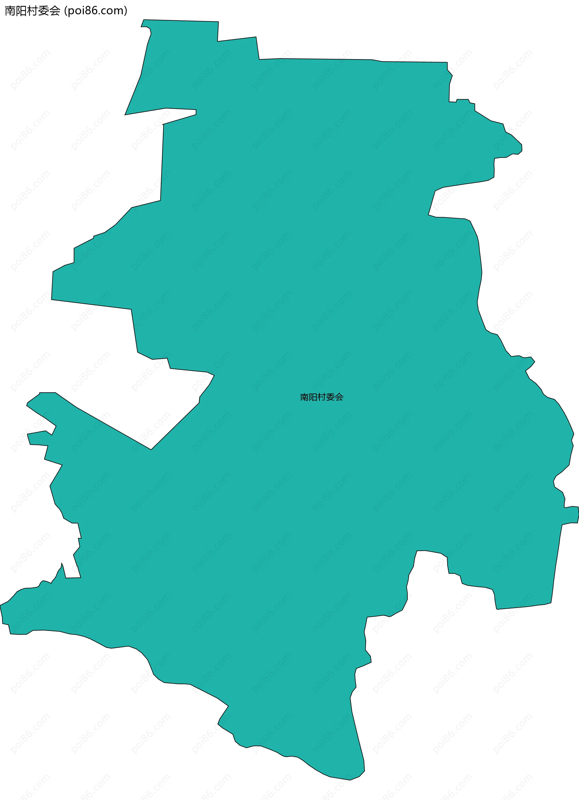 南阳村委会边界地图