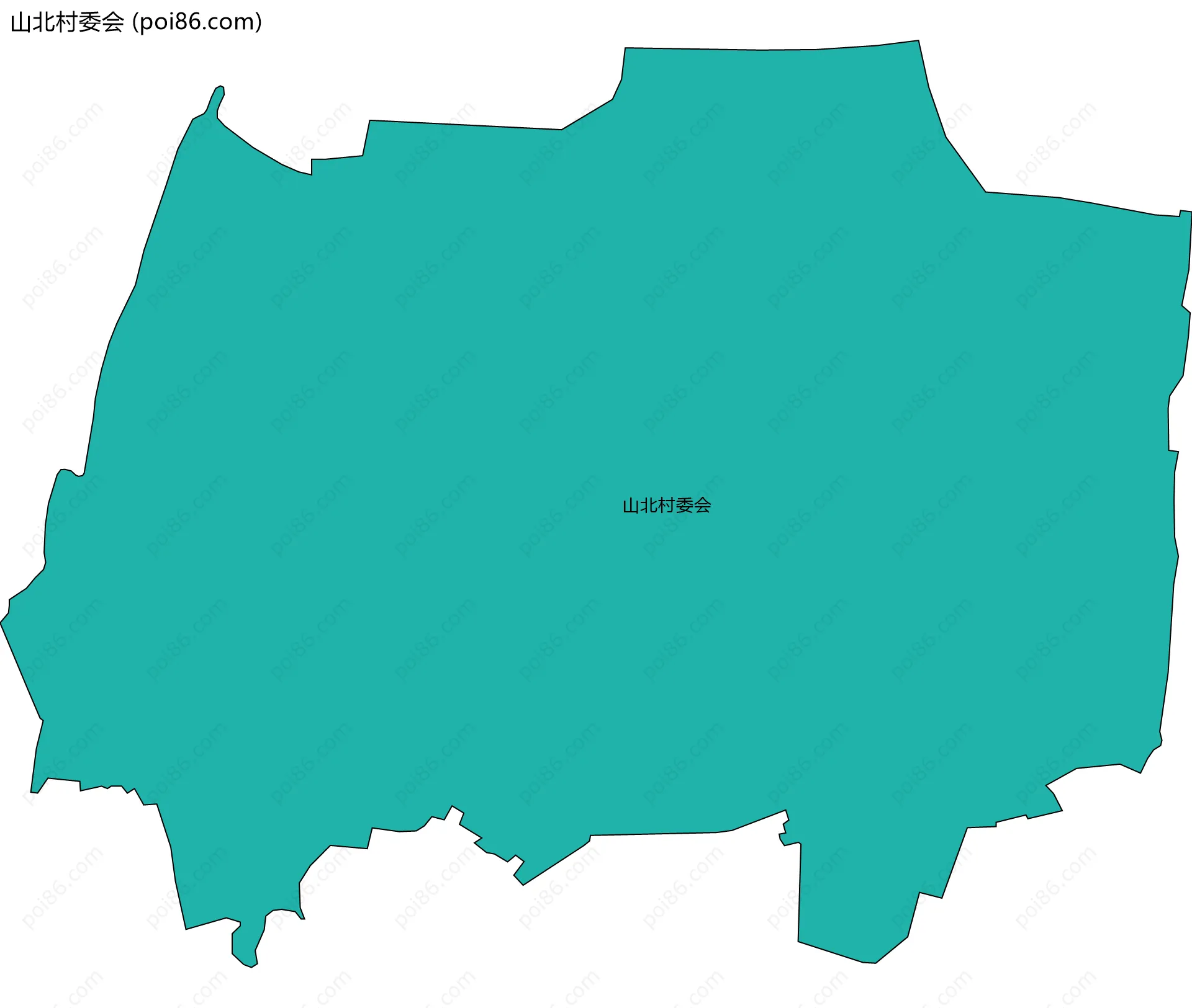 山北村委会边界地图