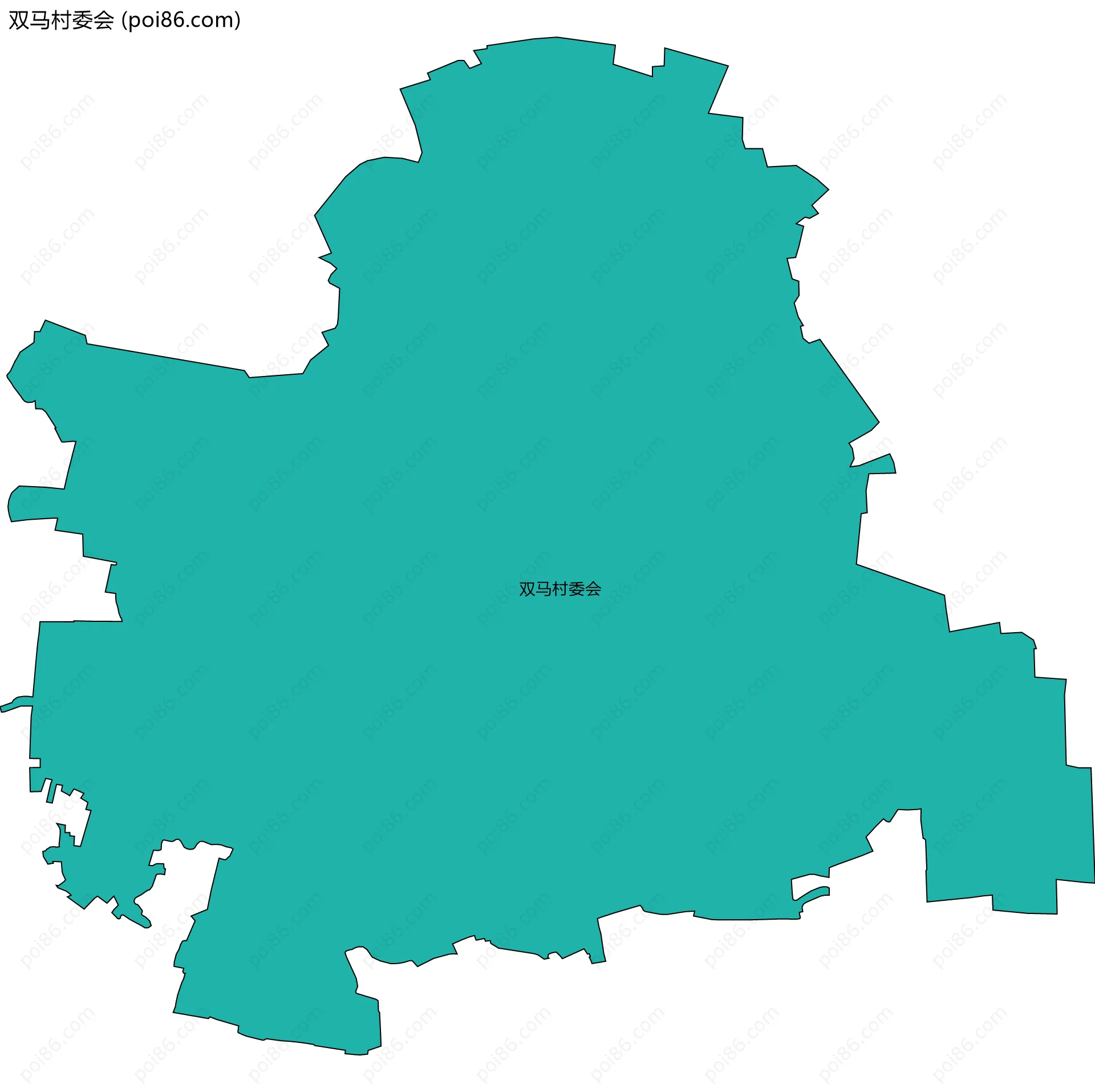 双马村委会边界地图