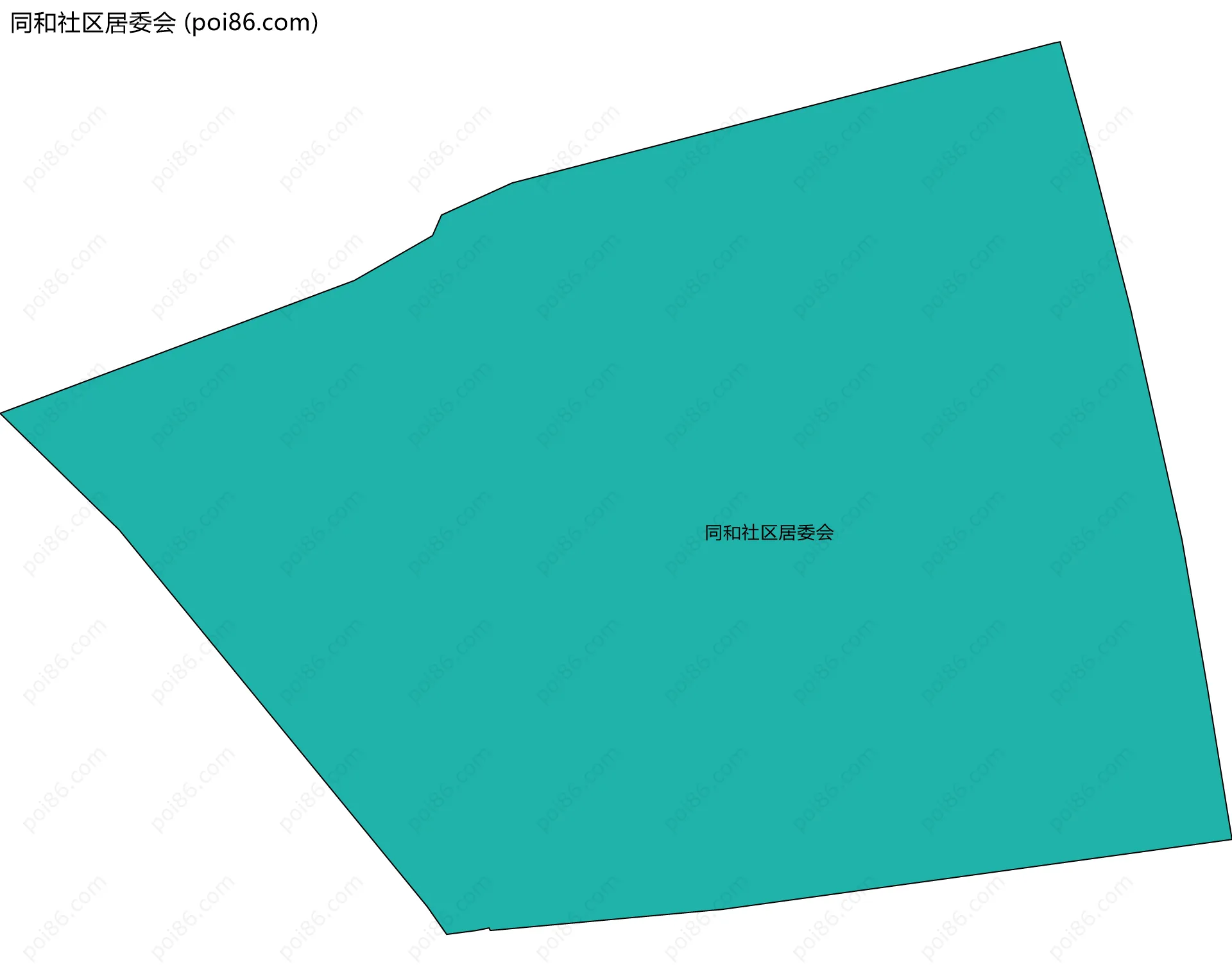 同和社区居委会边界地图