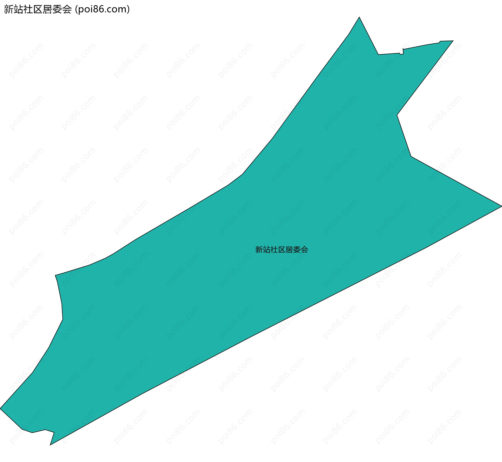 新站社区居委会边界地图