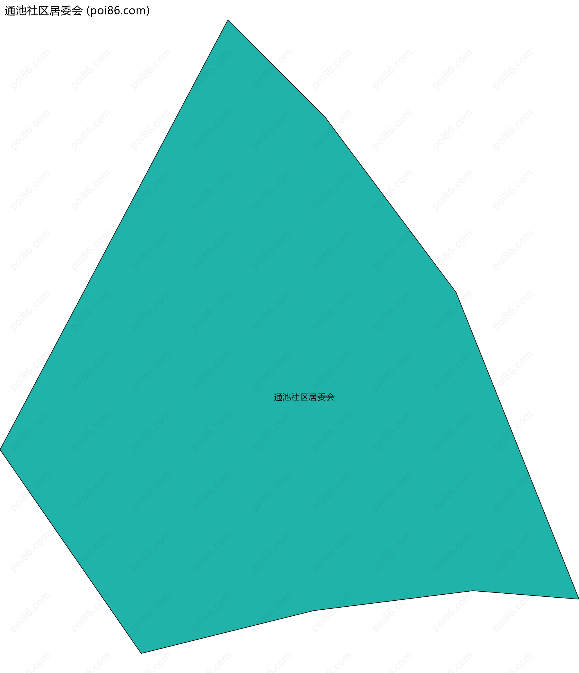 通池社区居委会边界地图