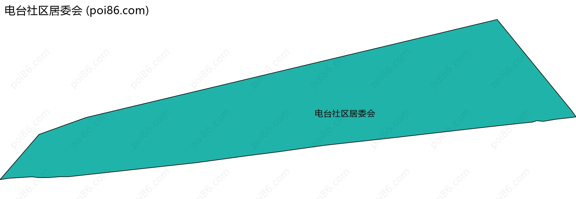 电台社区居委会边界地图