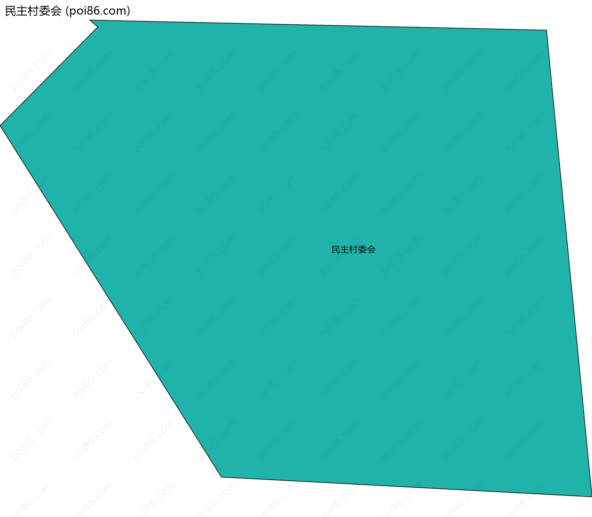 民主村委会边界地图