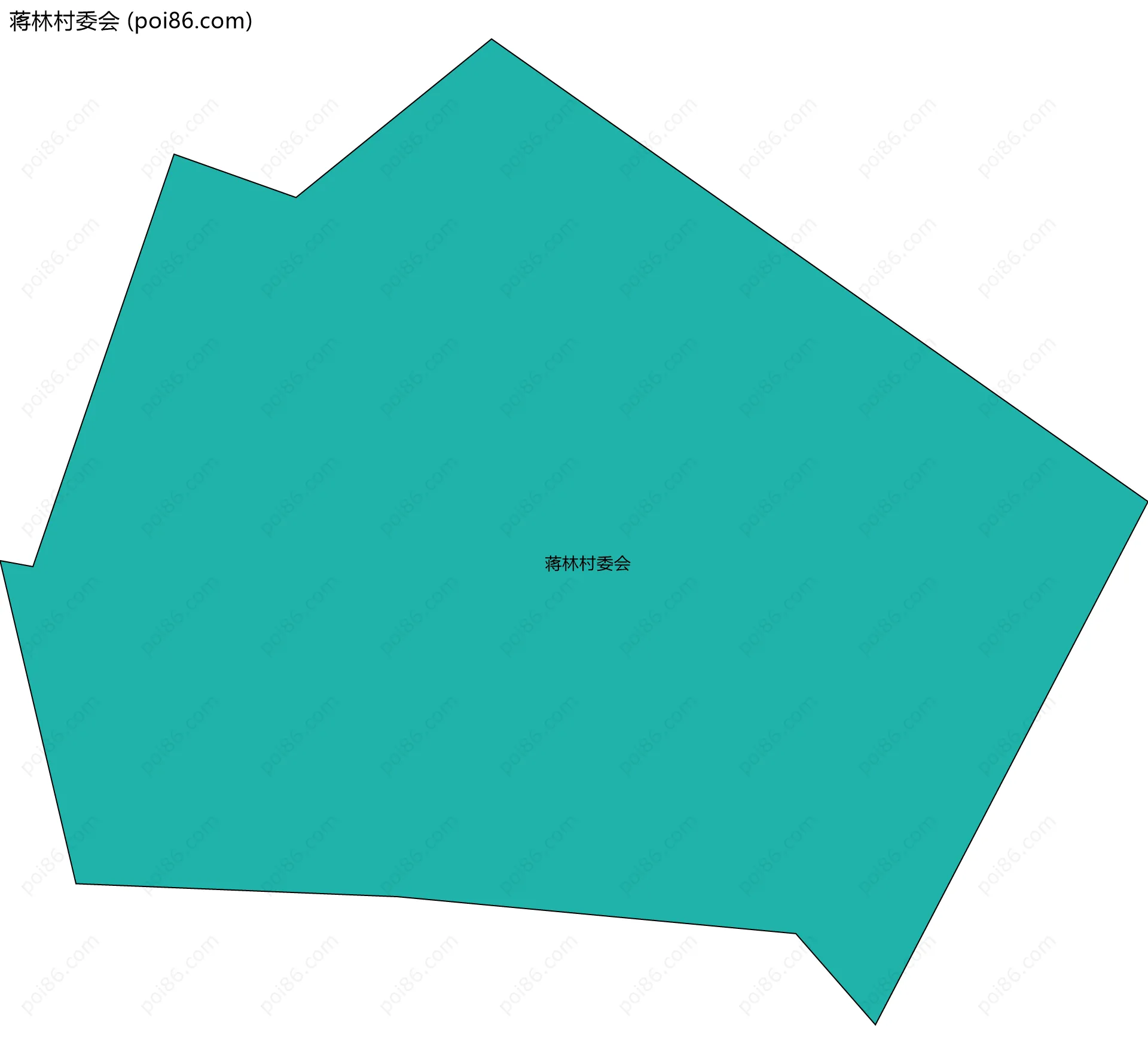 蒋林村委会边界地图