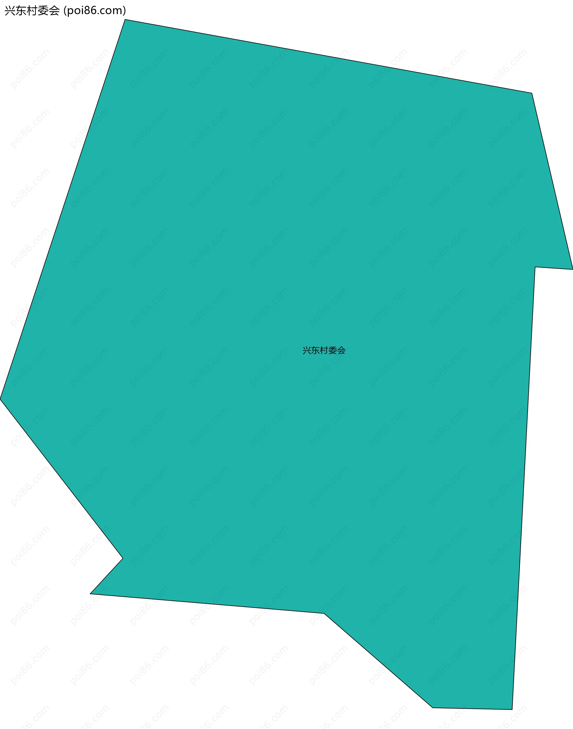 兴东村委会边界地图