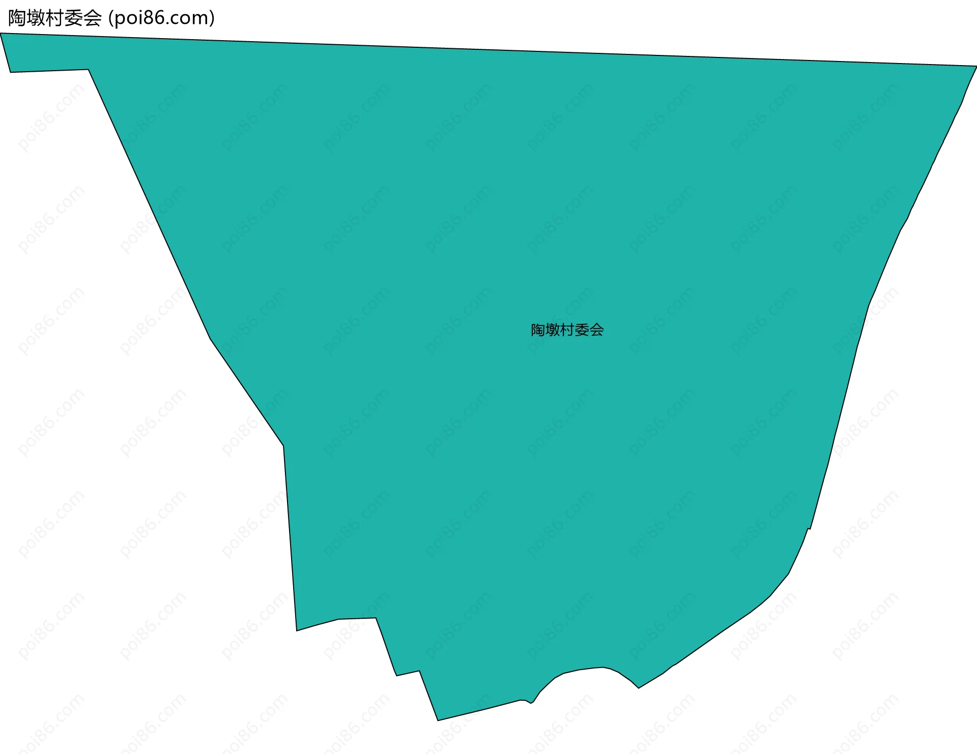 陶墩村委会边界地图