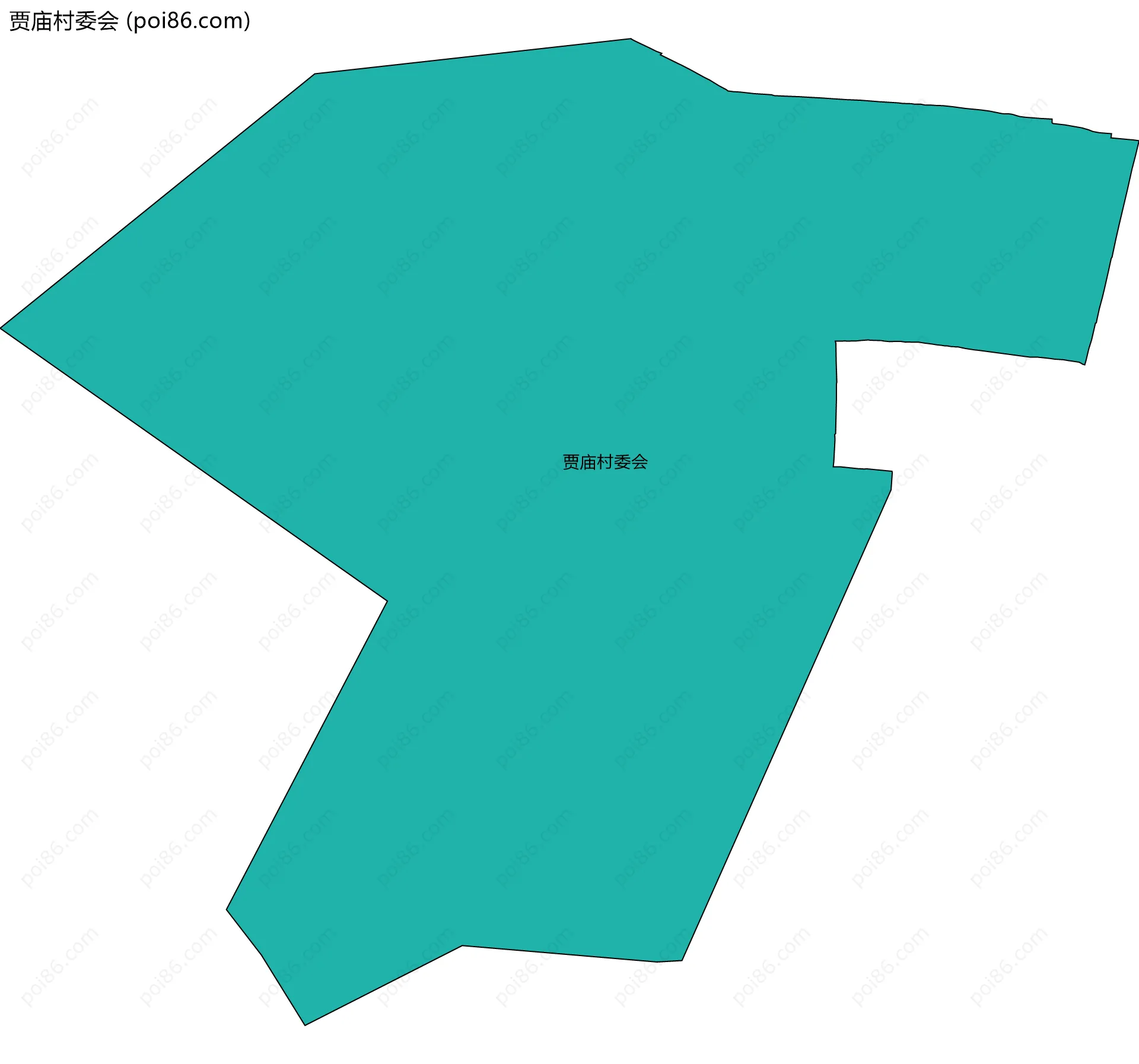 贾庙村委会边界地图