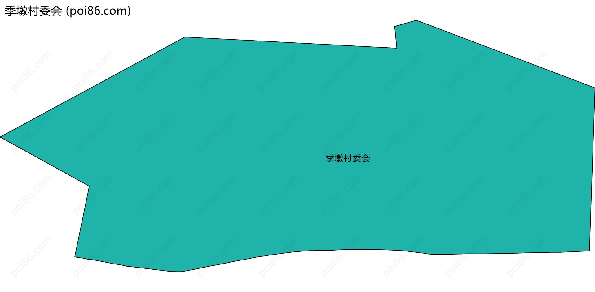 季墩村委会边界地图