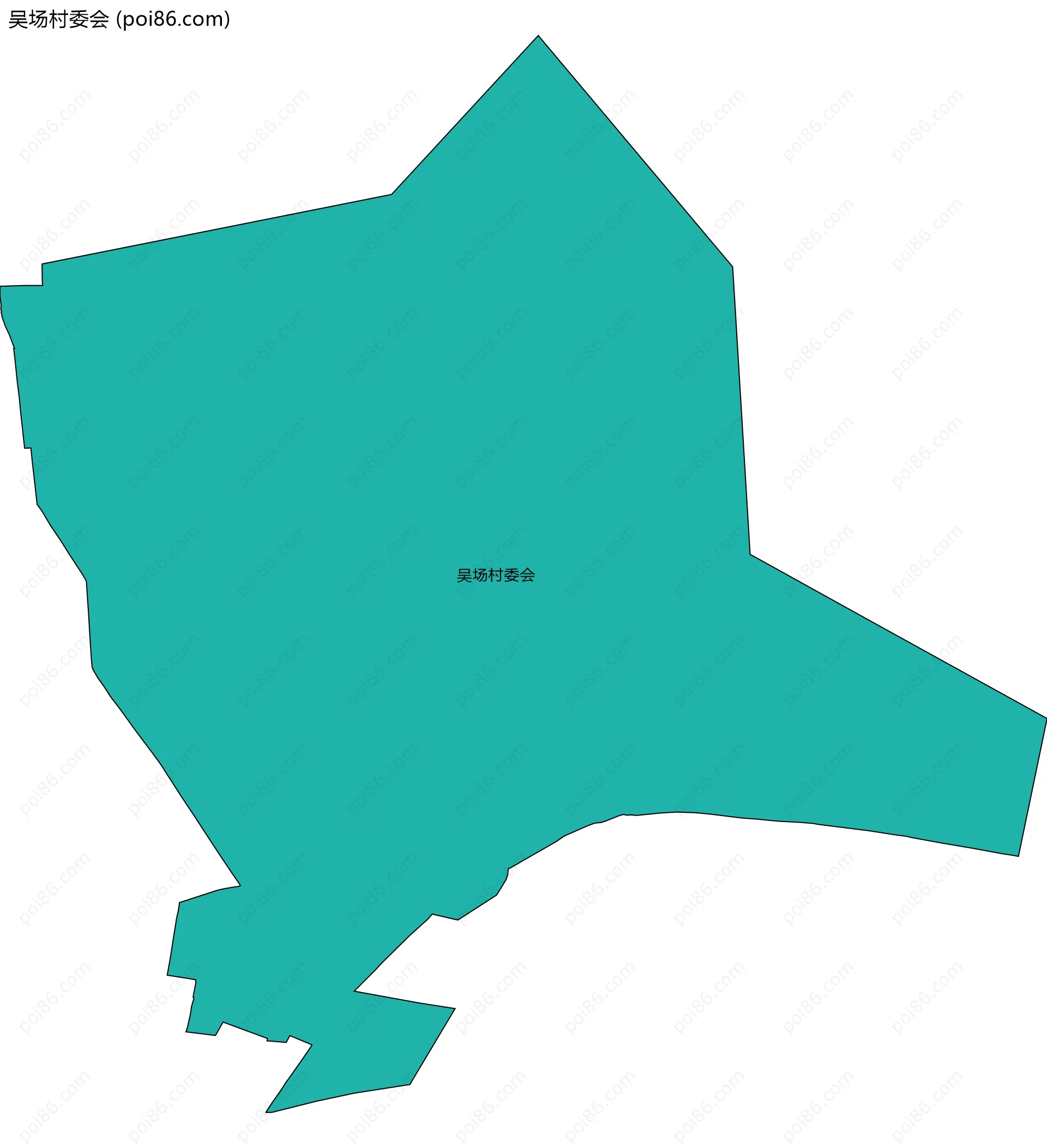 吴场村委会边界地图
