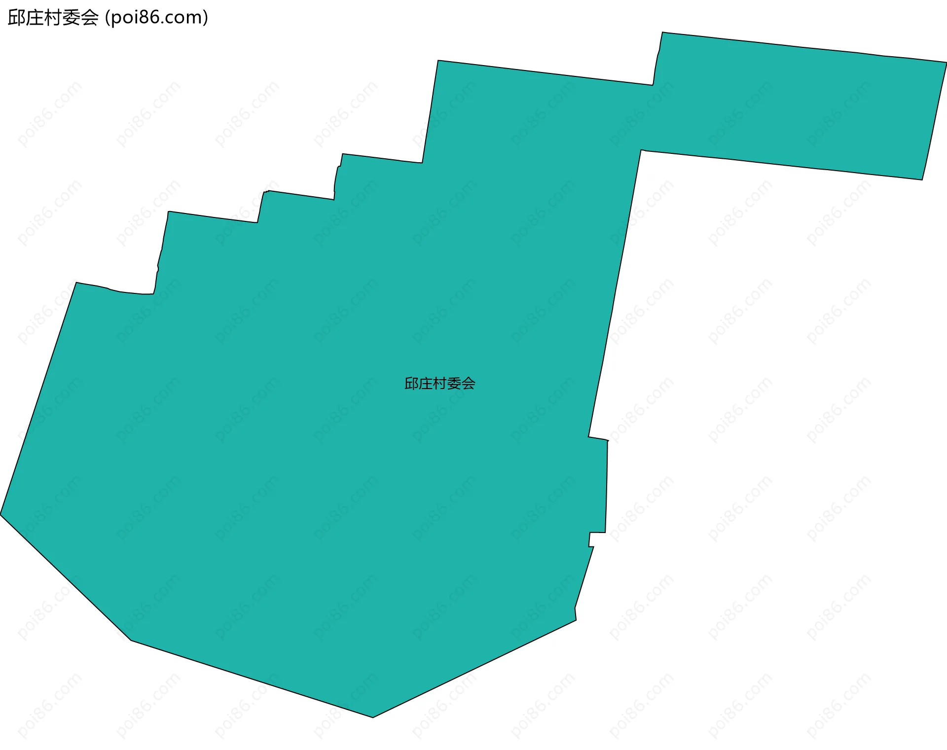 邱庄村委会边界地图