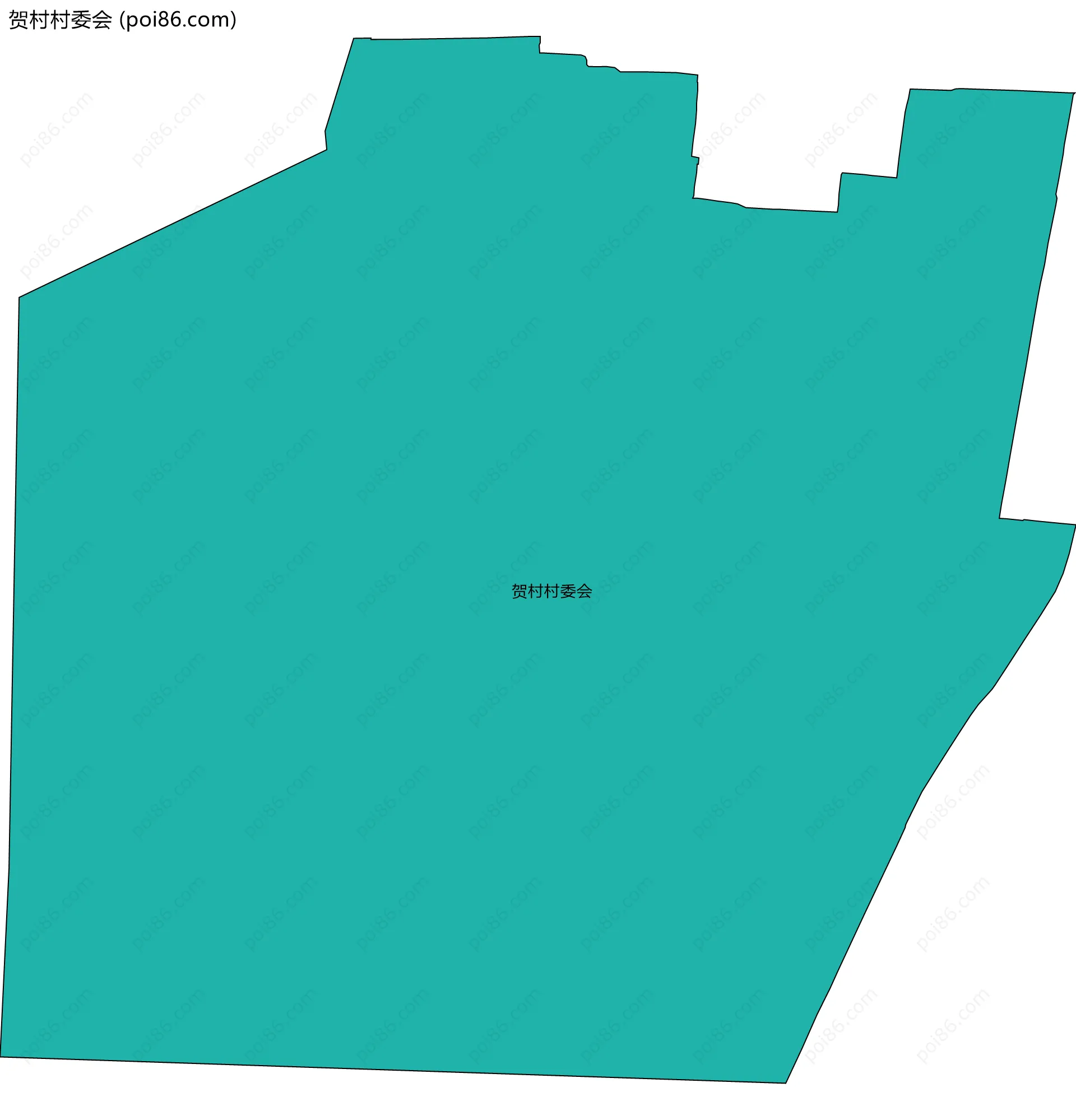 贺村村委会边界地图