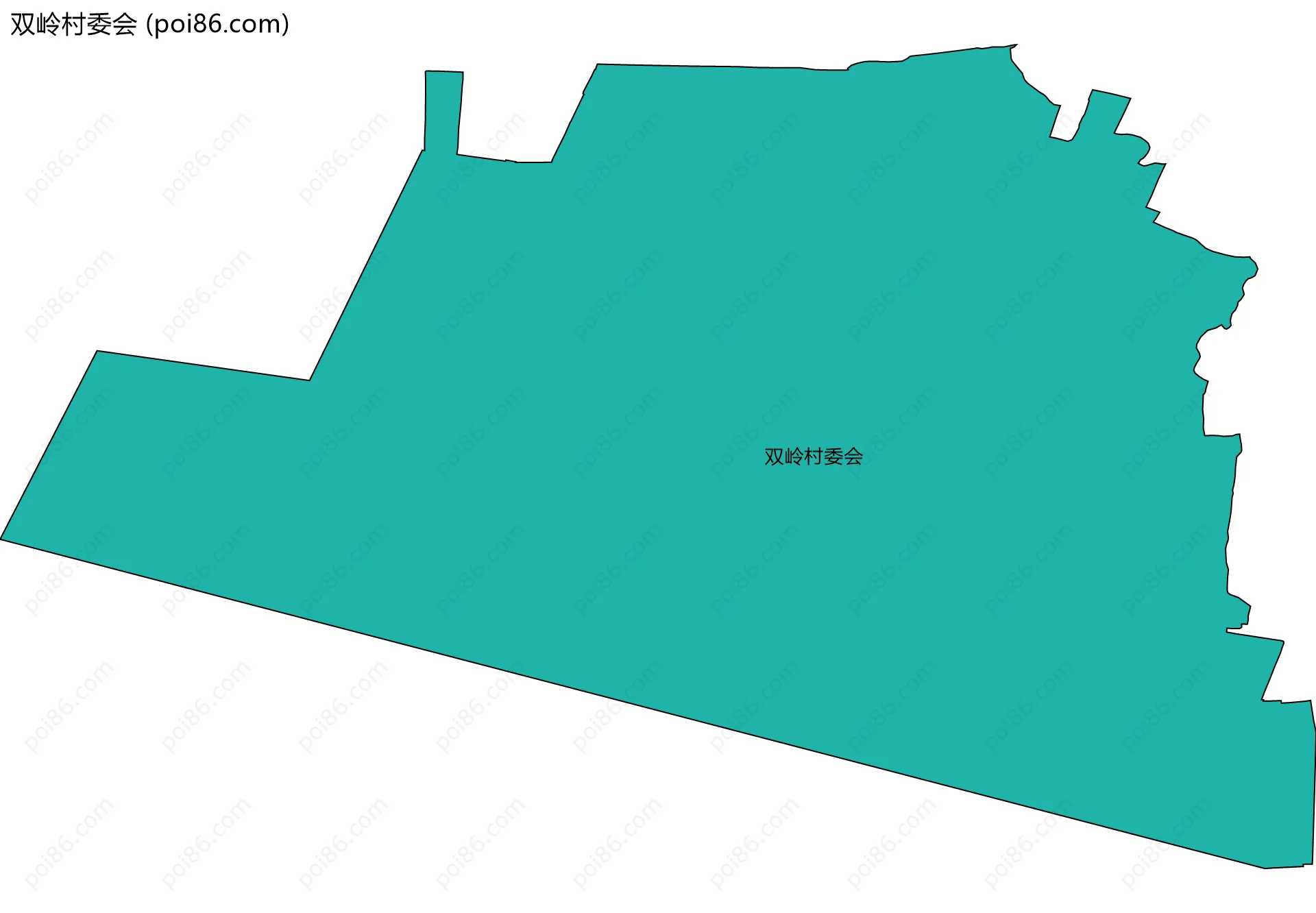 双岭村委会边界地图