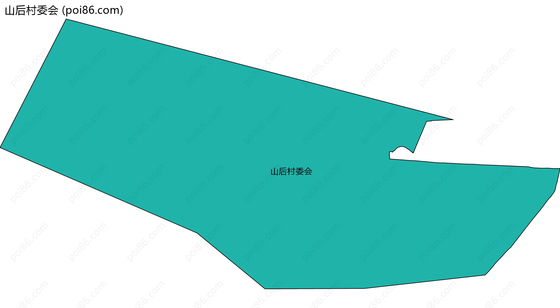 山后村委会边界地图