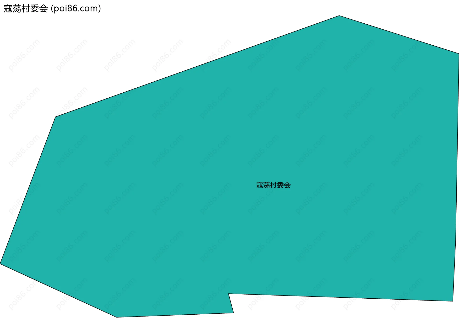 寇荡村委会边界地图