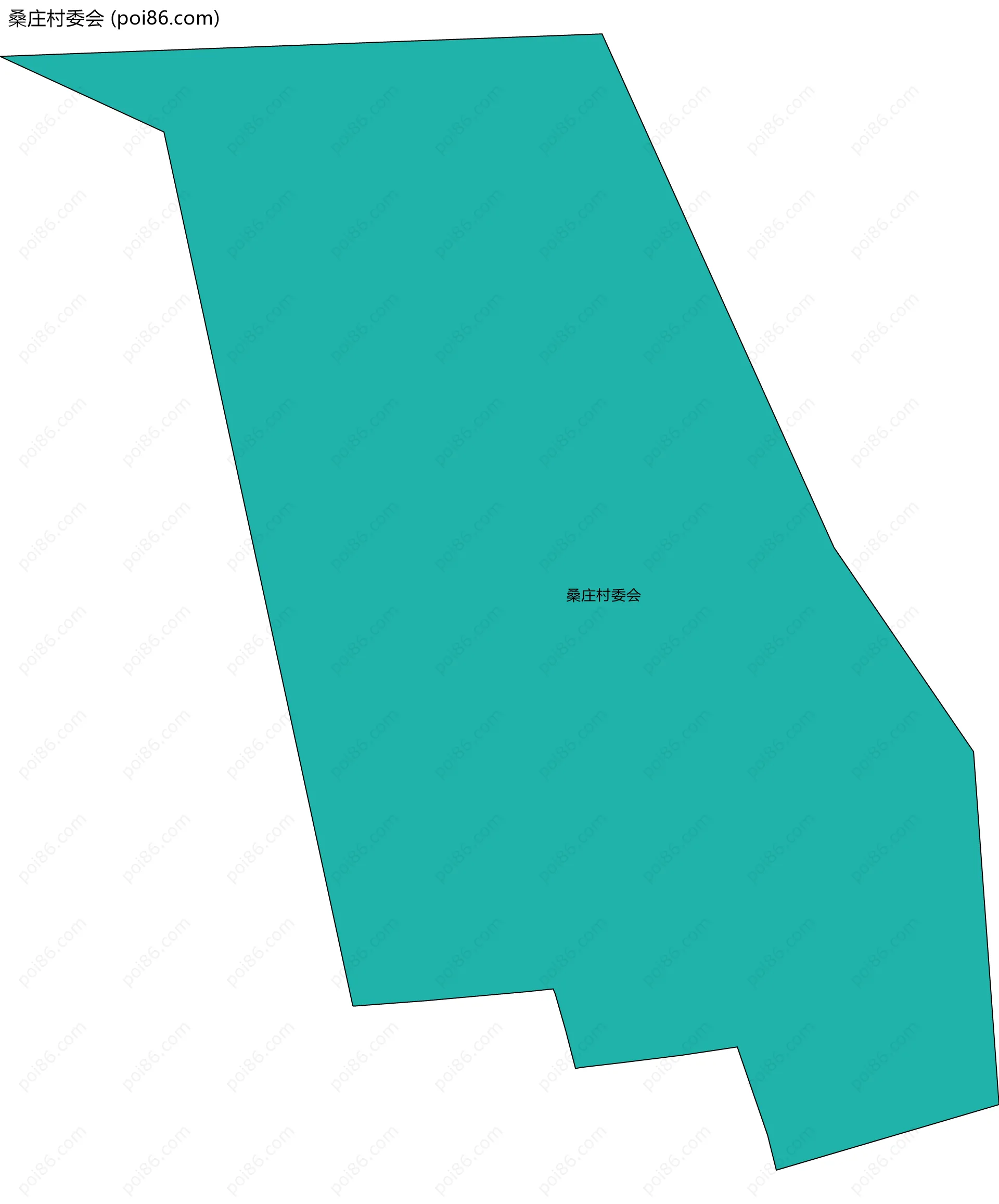 桑庄村委会边界地图