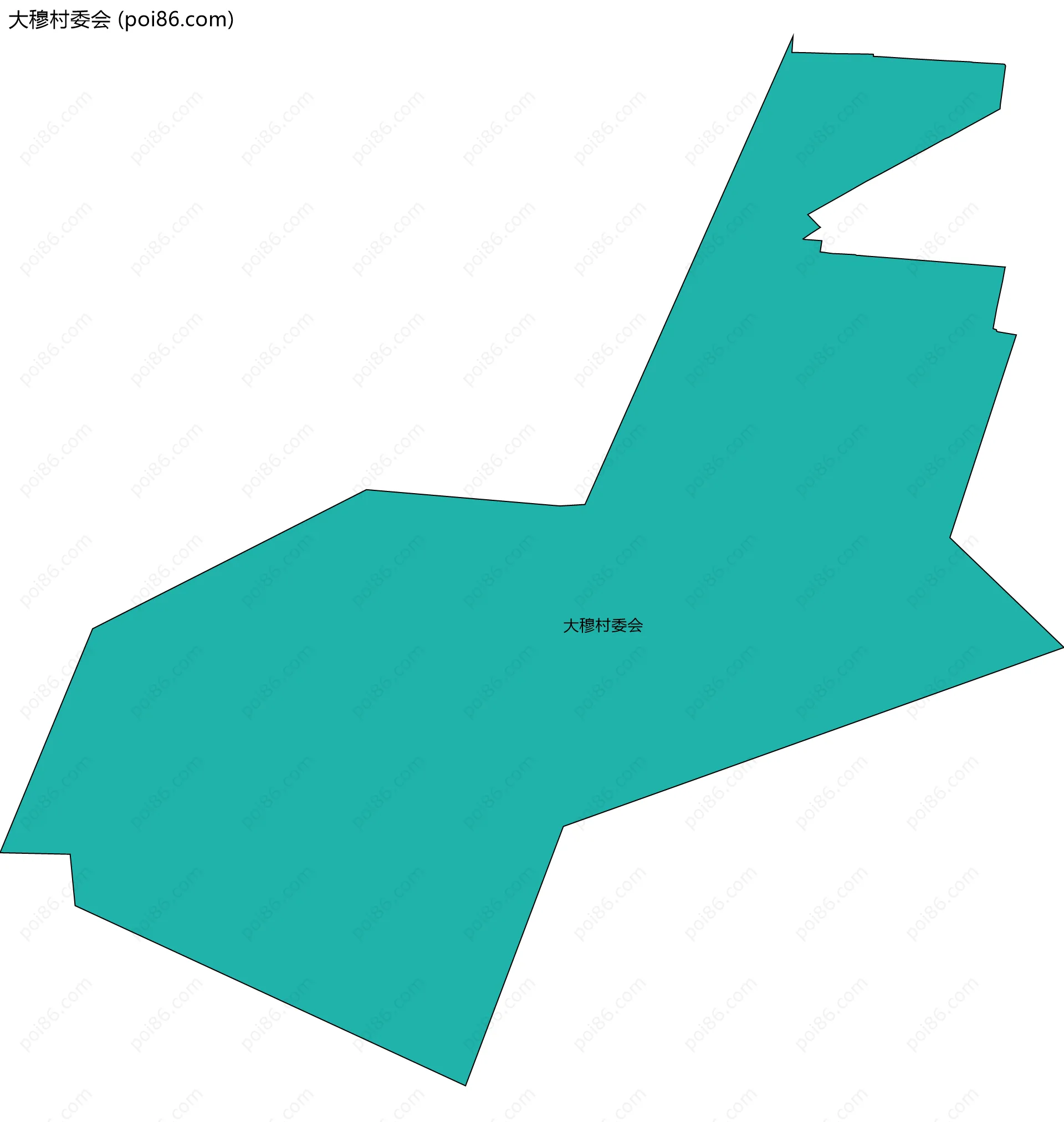 大穆村委会边界地图