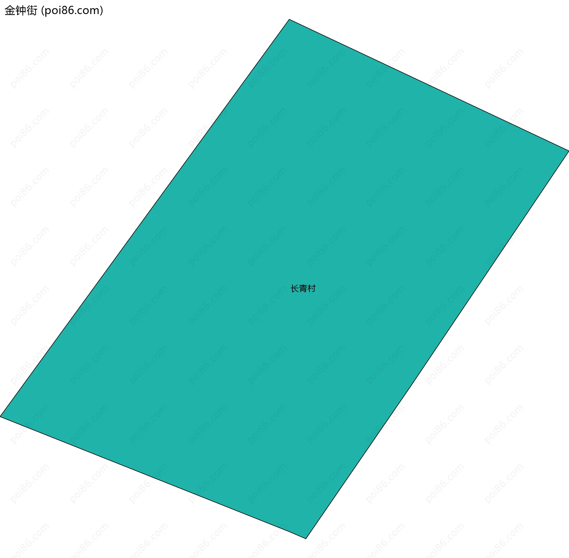 金钟街边界地图(五级行政区划)