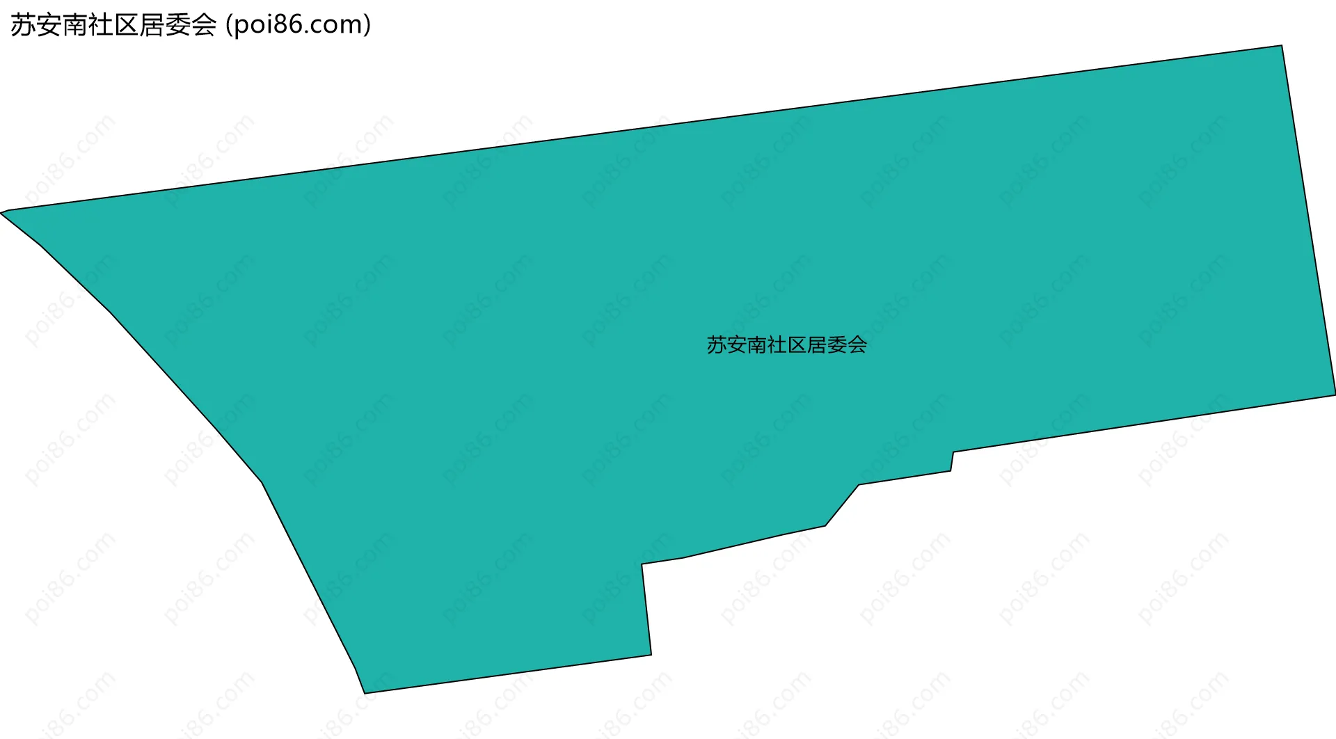 苏安南社区居委会边界地图