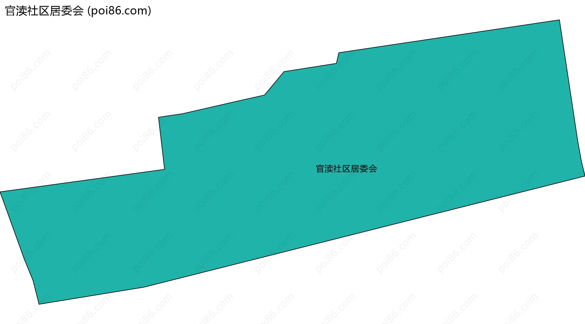 官渎社区居委会边界地图