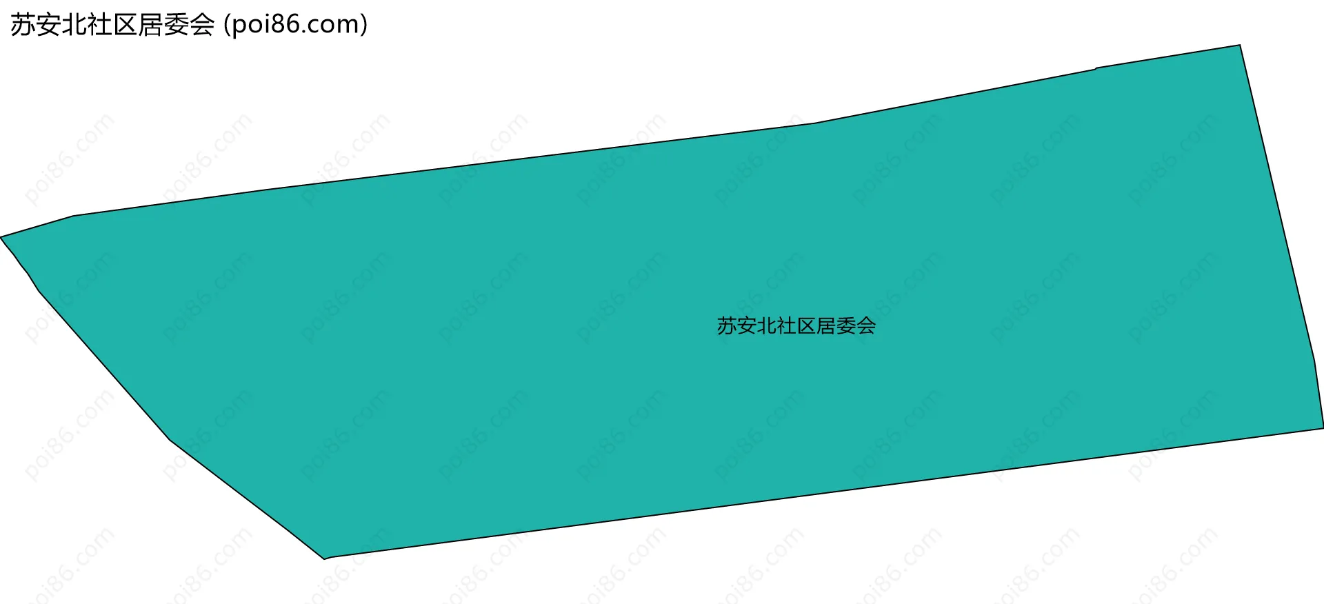 苏安北社区居委会边界地图