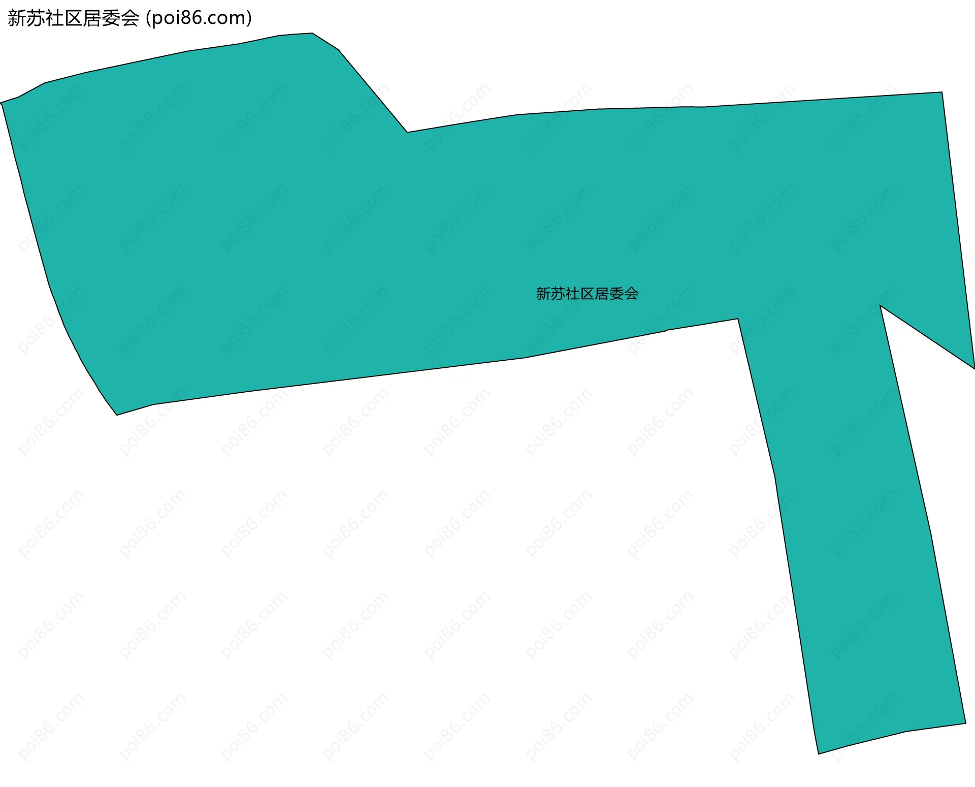 新苏社区居委会边界地图