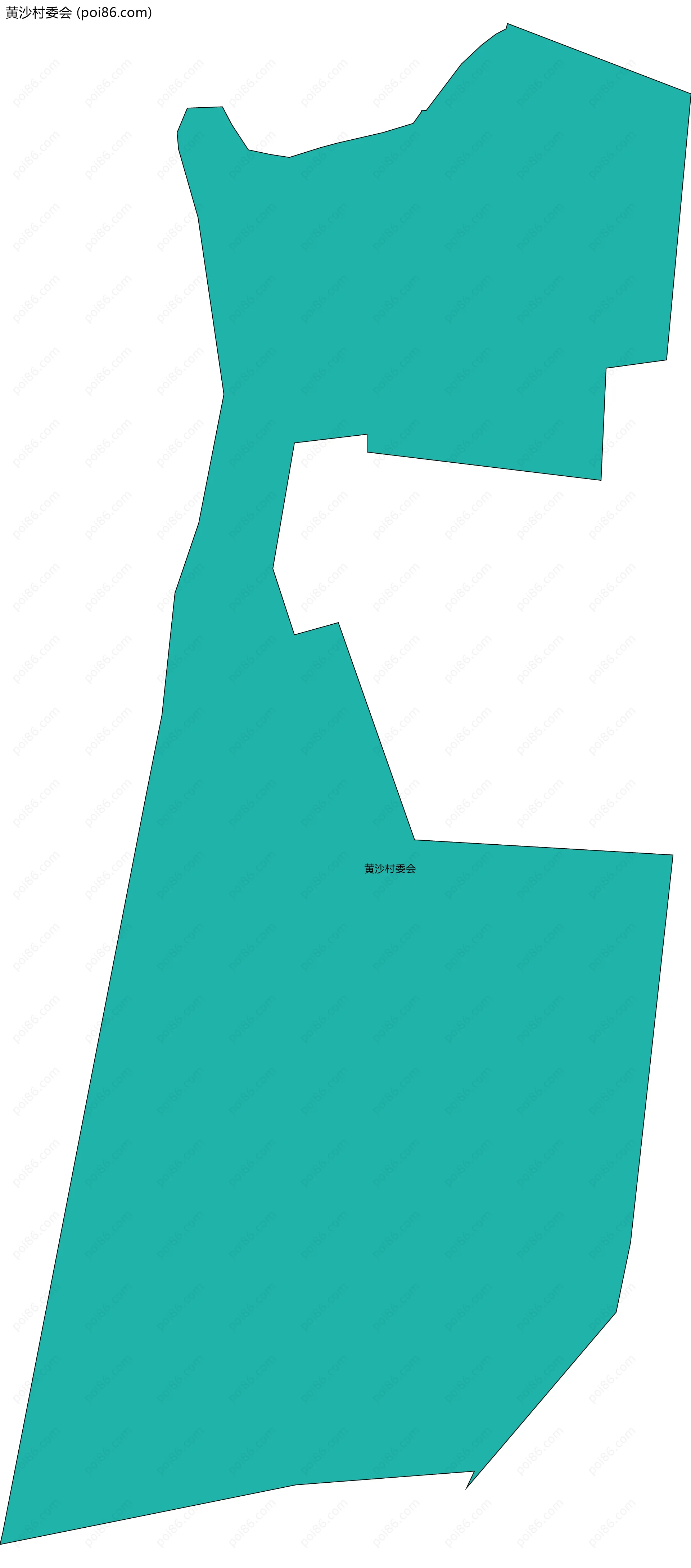 黄沙村委会边界地图