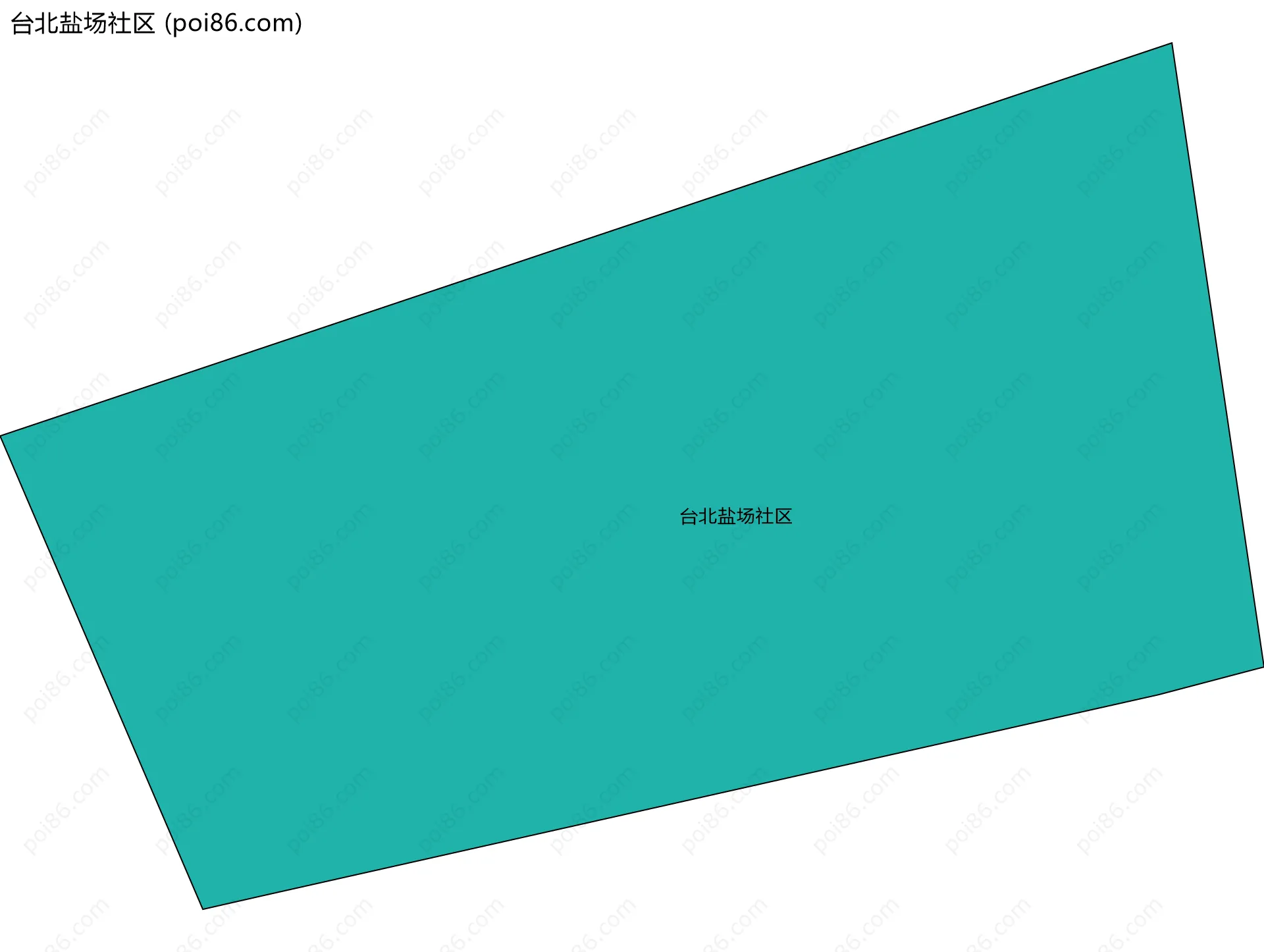 台北盐场社区边界地图