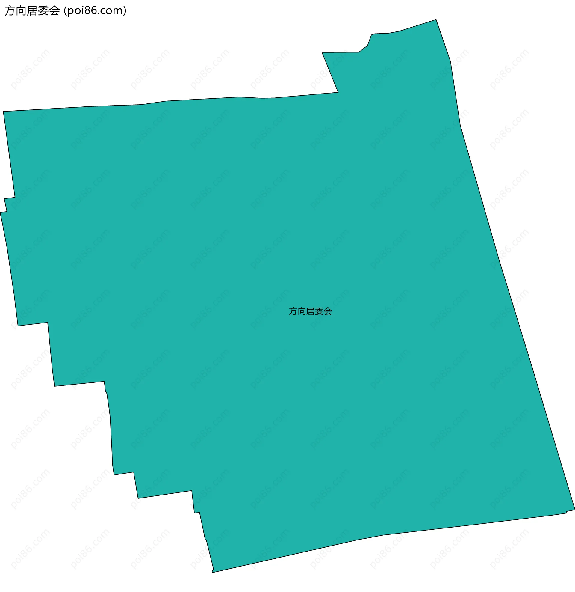 方向居委会边界地图